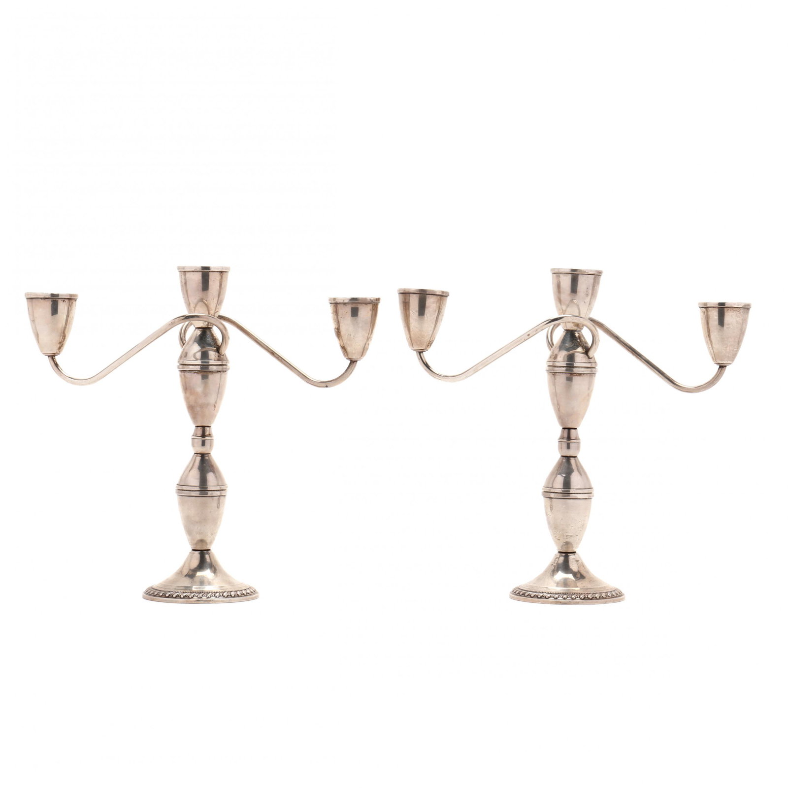 A Pair of Duchin Creation Three Light Sterling Silver (1 of 9)