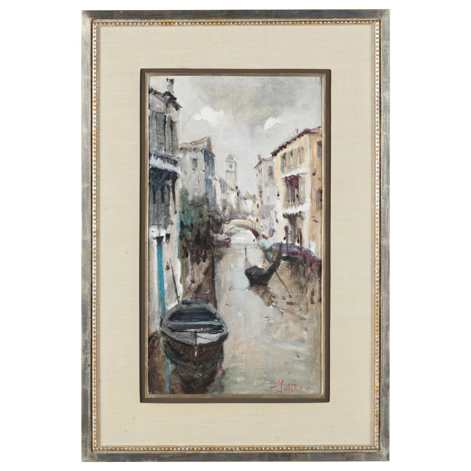 Vintage Painting of a Venetian Canal (1 of 3)