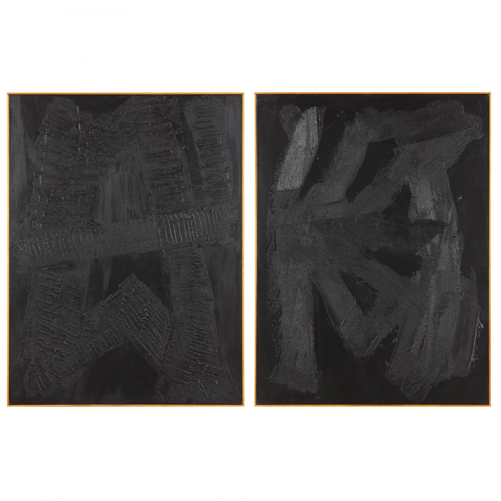 Ron Goins (NC, b. 1954), A Pair of Black-on-Black (1 of 6)