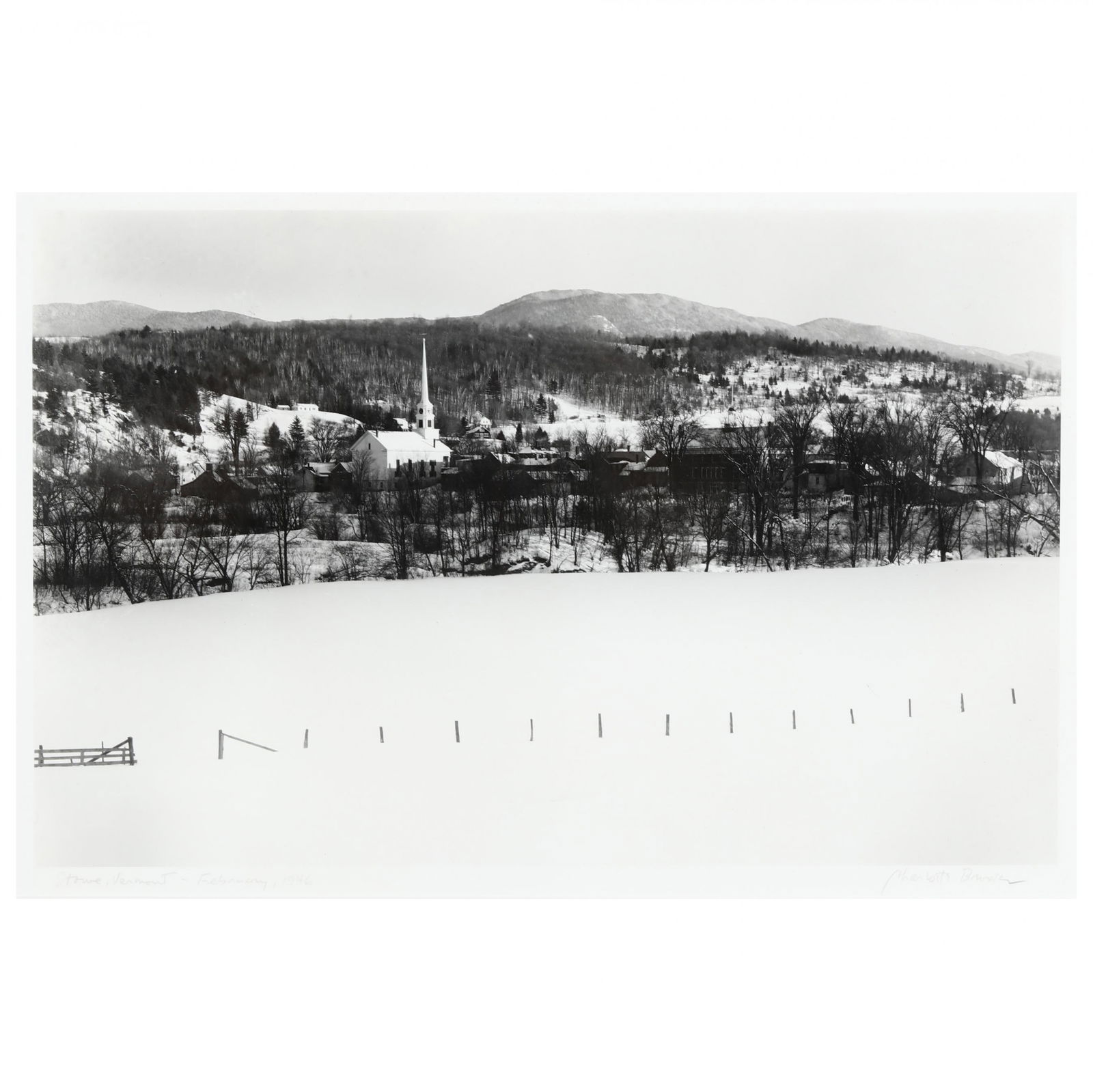 Charlotte Brooks (American, 1918-2014),  Stowe, Vermont (1 of 6)