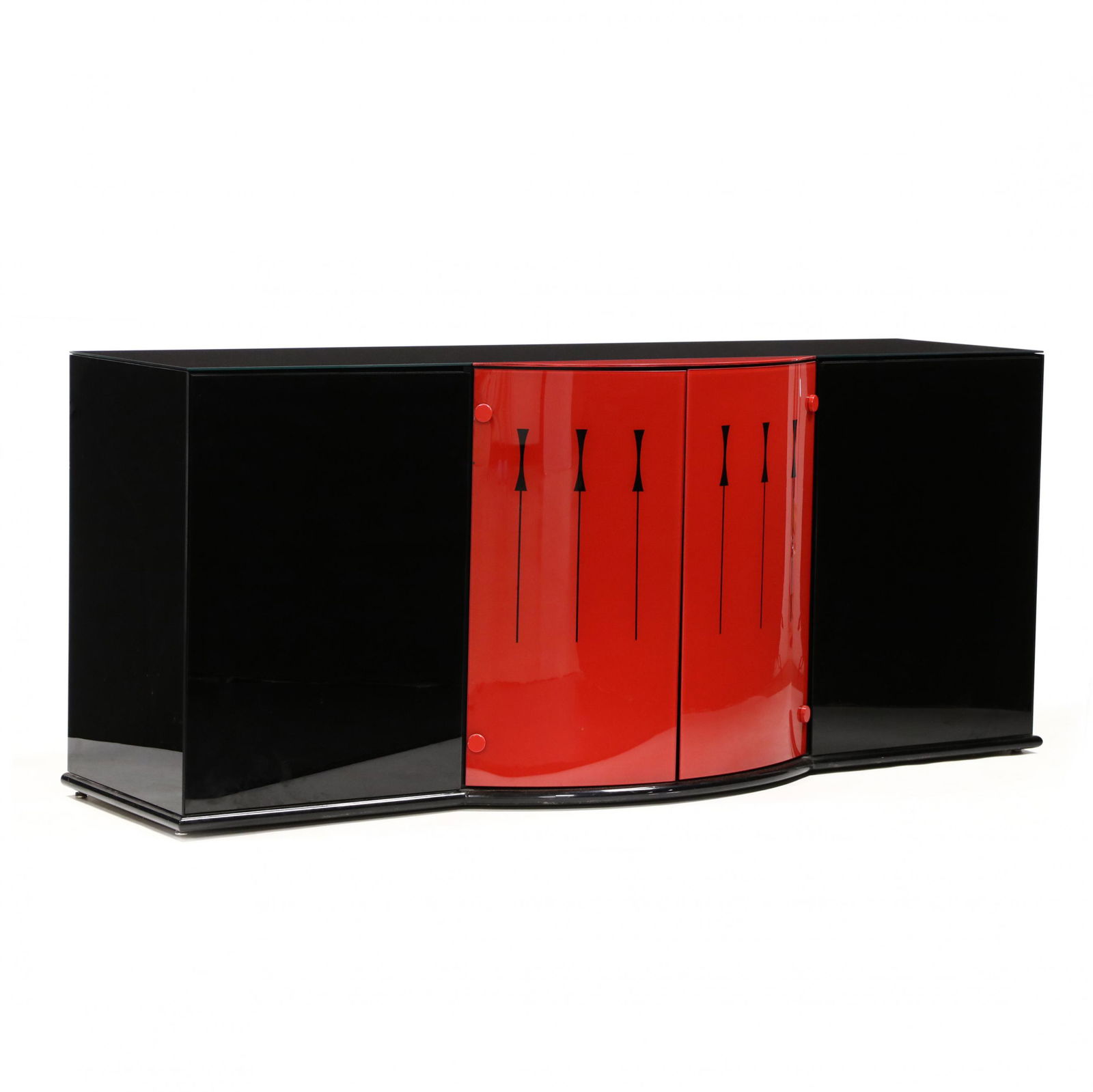 Modern Eglomise Glass Sideboard (1 of 5)