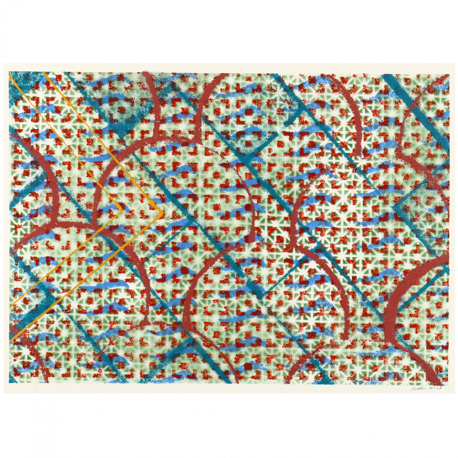 Tony Robbin (American, b. 1943), Abstract Work on Paper (1 of 4)