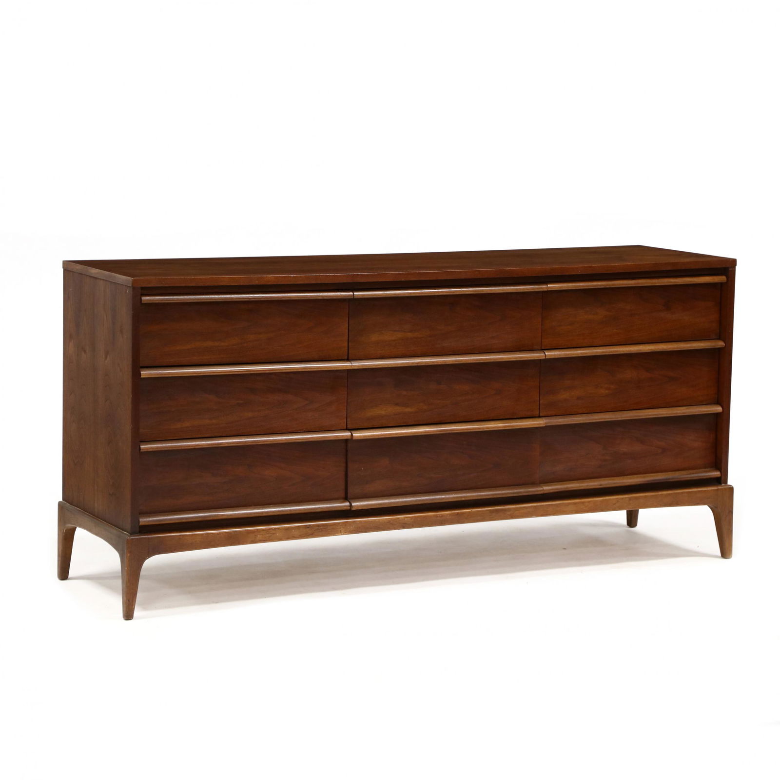 Lane,  Rhythm  Mid-Century Walnut Triple Dresser (1 of 6)