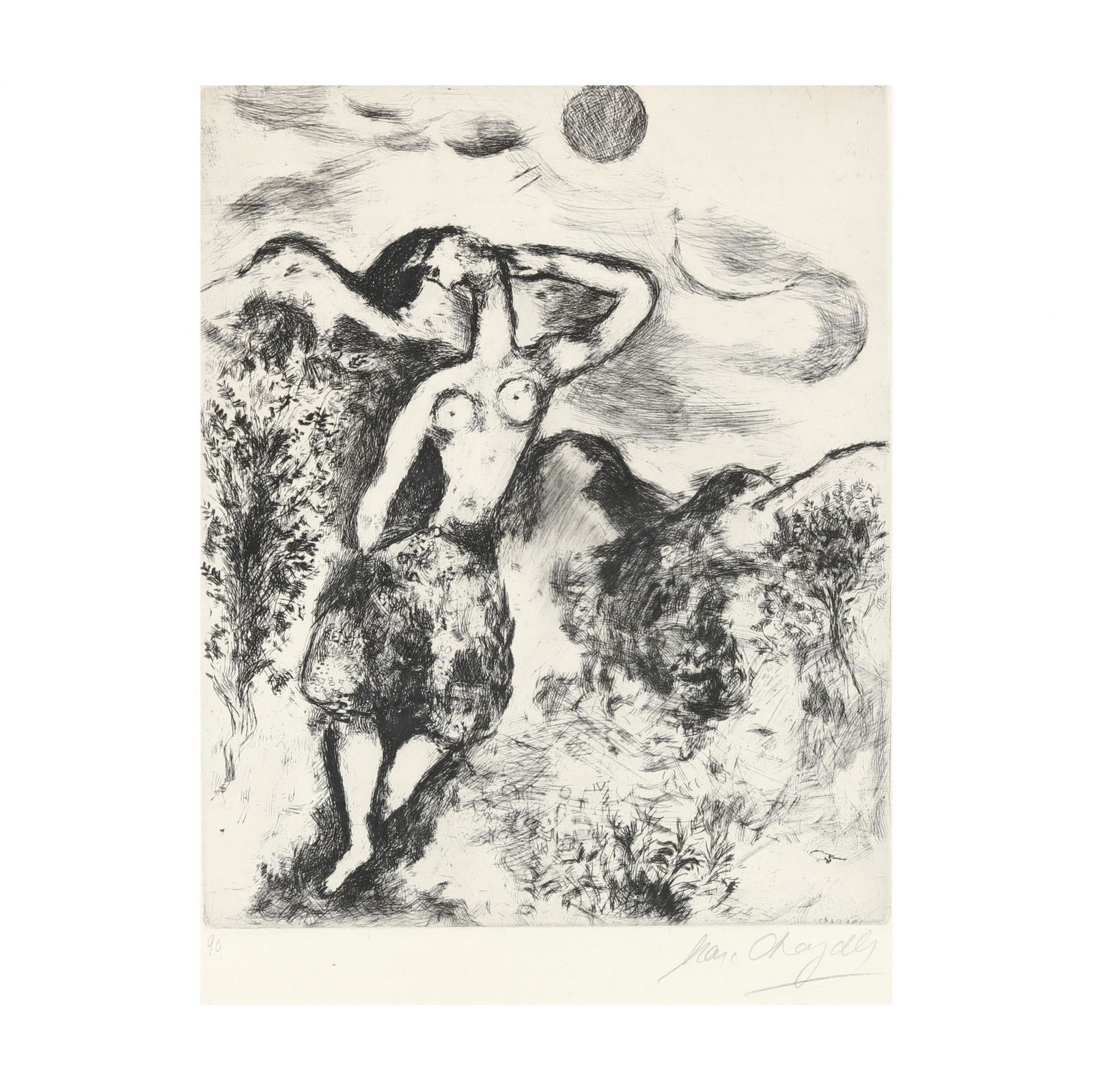 Marc Chagall (French/Russian, 1887-1985),   La Souris (1 of 4)