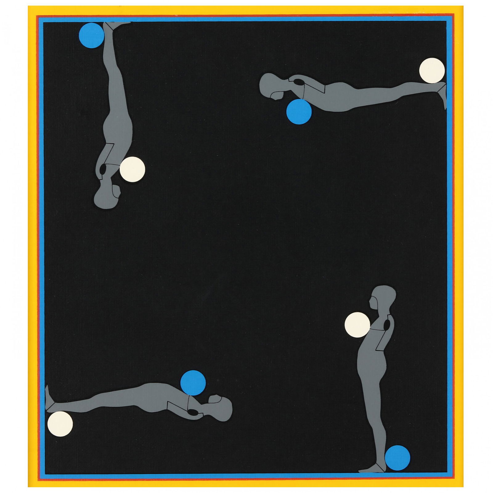 Ernest Tino Trova (American, 1927-2009),  Falling Man (1 of 5)