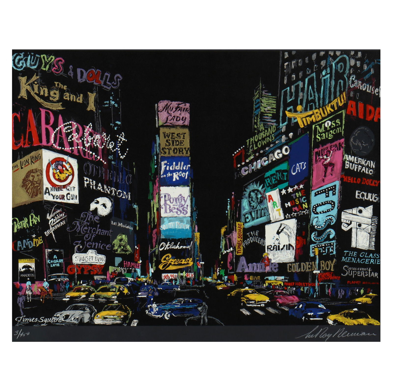 LeRoy Neiman (American, 1921-2012),  Lights of (1 of 5)