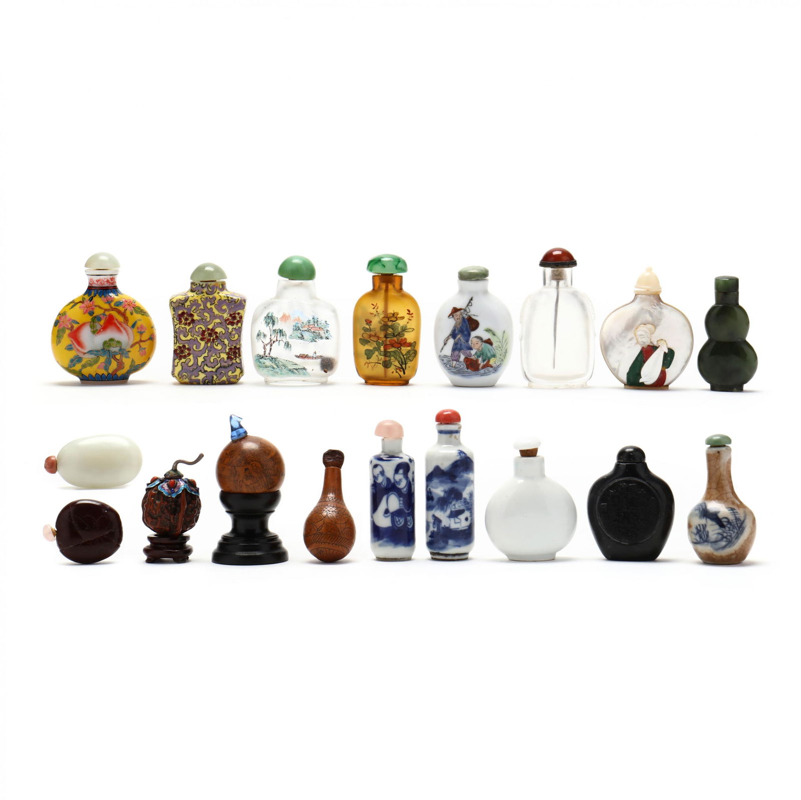 A Collection of Eighteen Chinese Snuff Bottles (1 of 10)