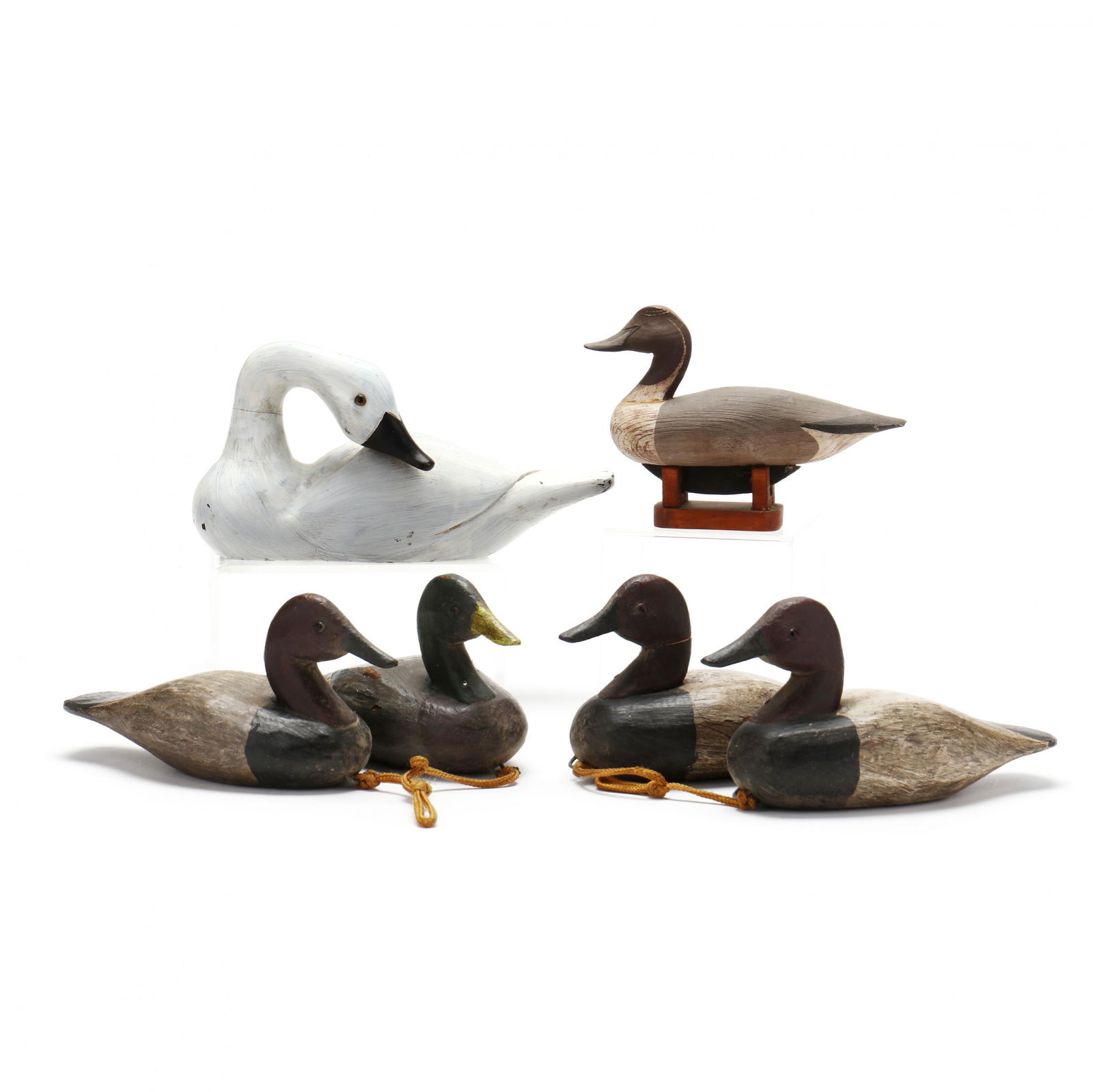 Six Signed Miniature Waterfowl Decoys (1 of 7)