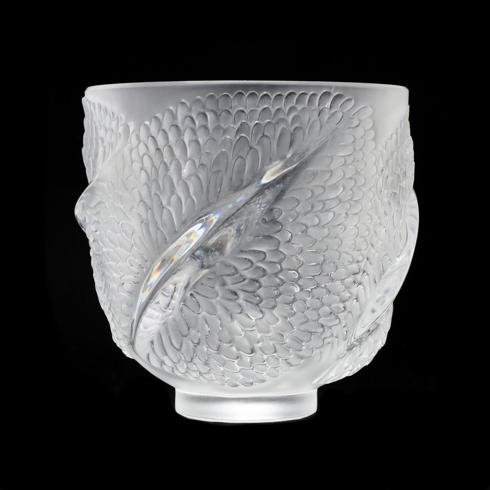 Lalique Crystal Wing Vase (1 of 6)