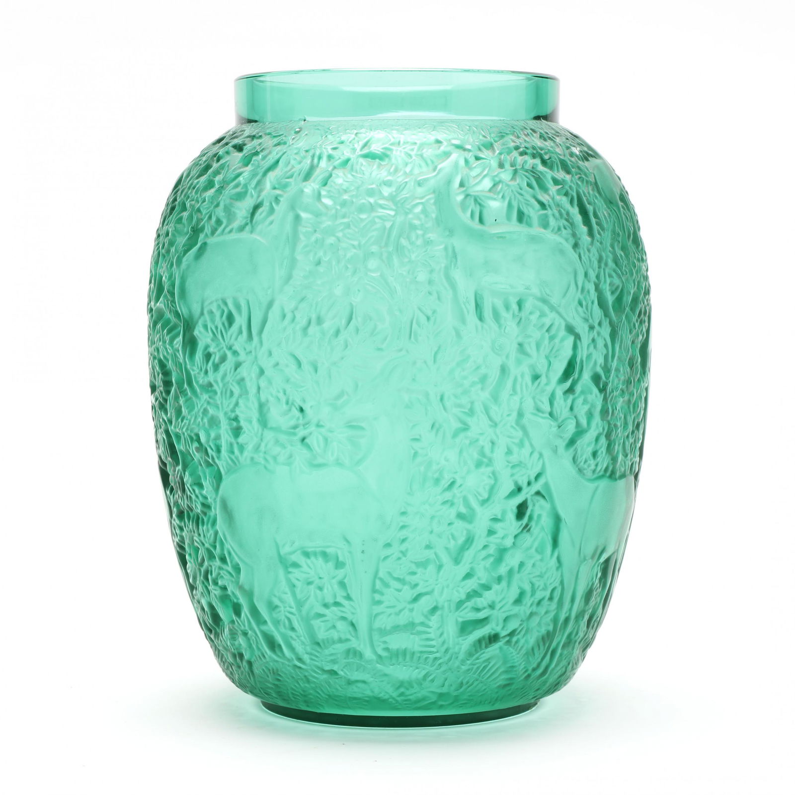 Lalique,  Biches  Glass Vase (1 of 7)
