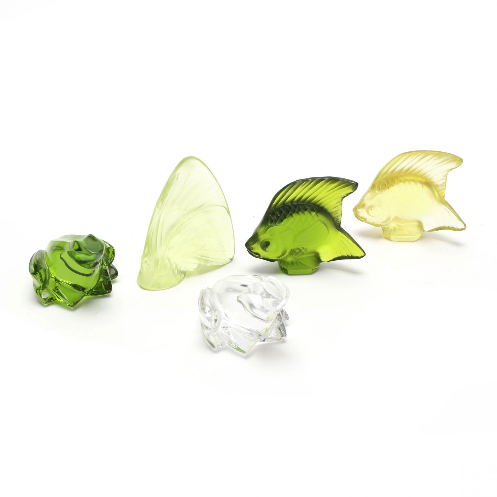 Five Lalique and Baccarat Crystal Animals (1 of 9)