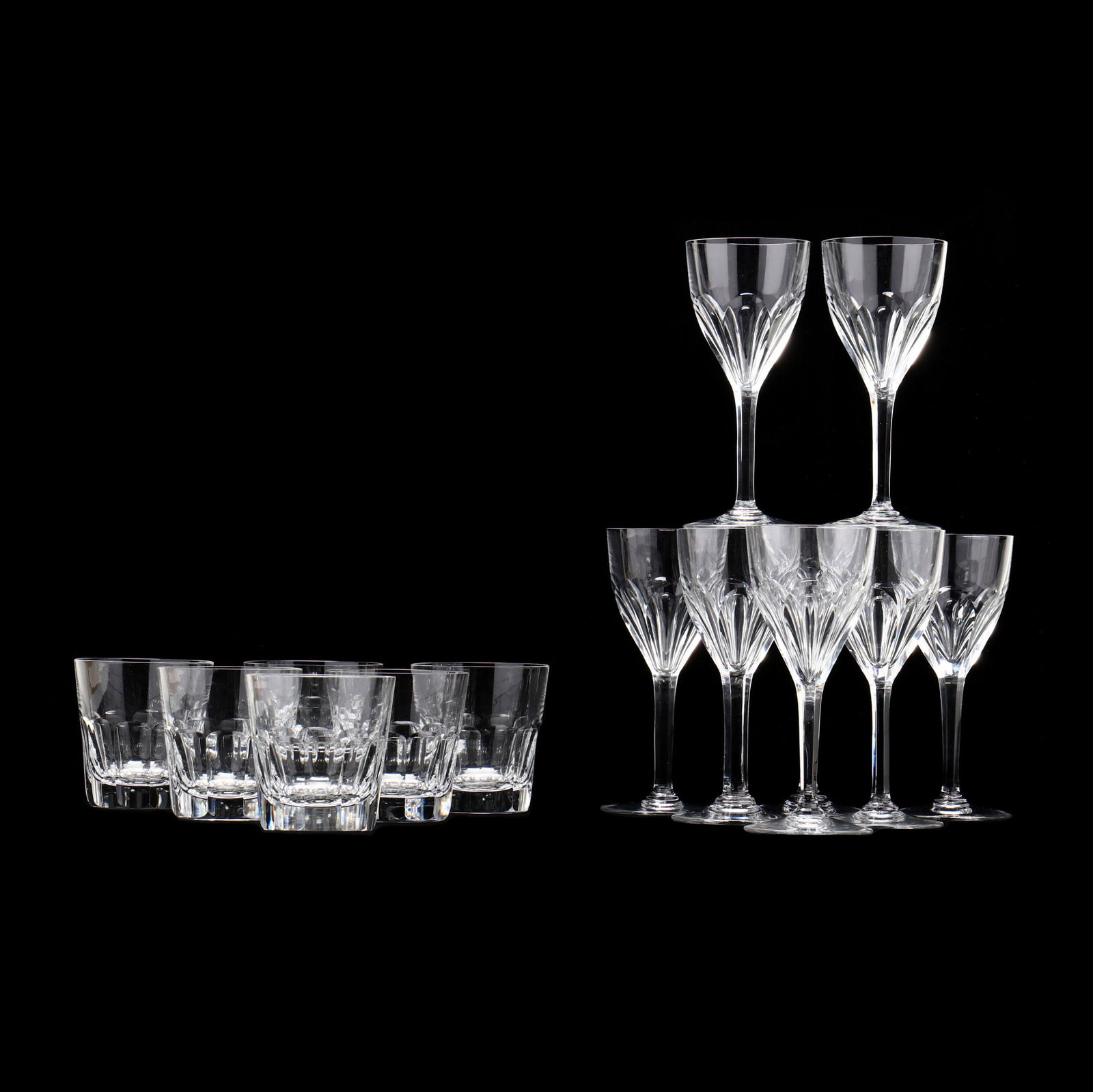 Fourteen St. Louis  Bristol  Cut Crystal Barware (1 of 8)