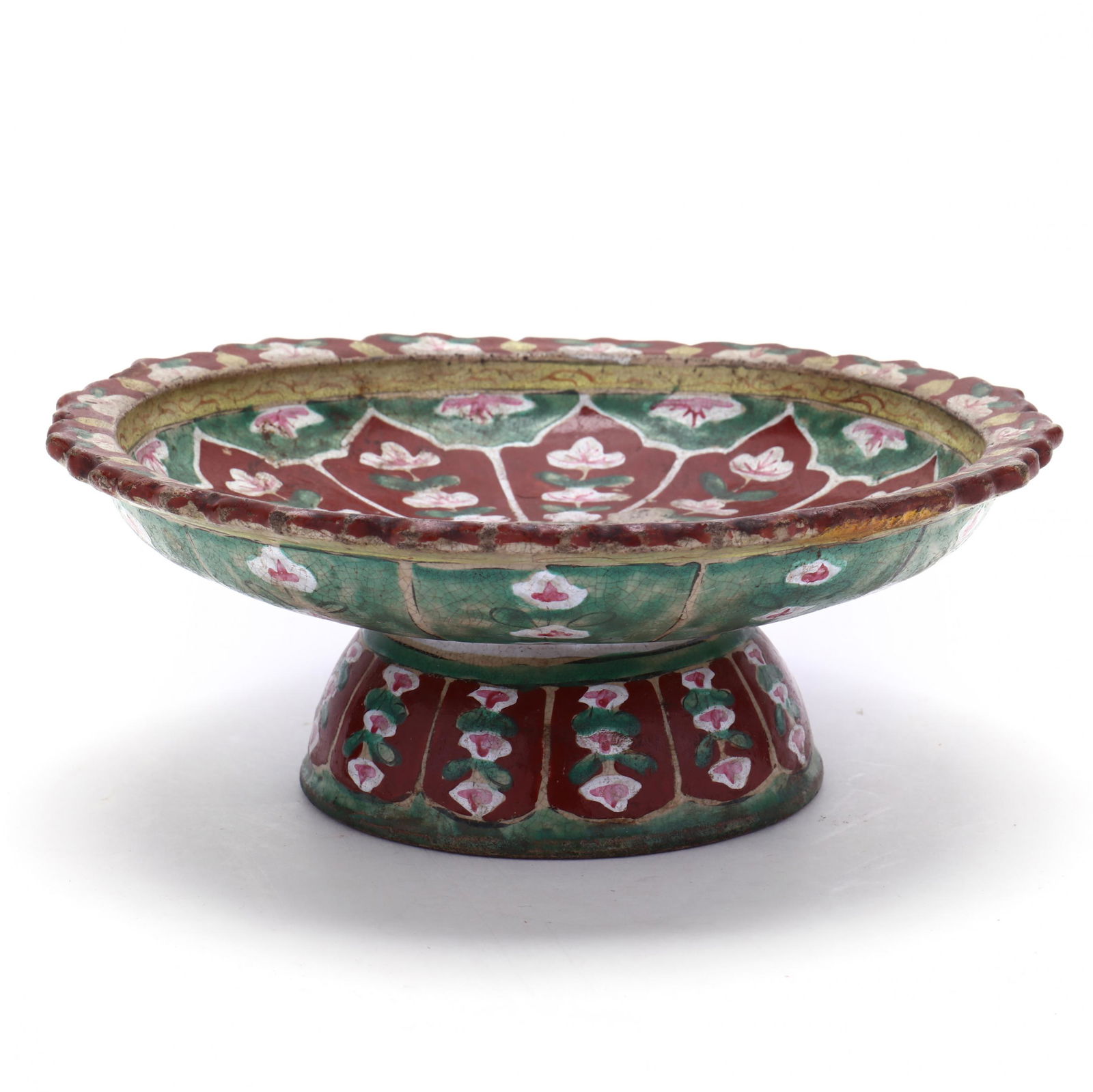 Antique French Stoneware Fruit Compote (1 of 4)