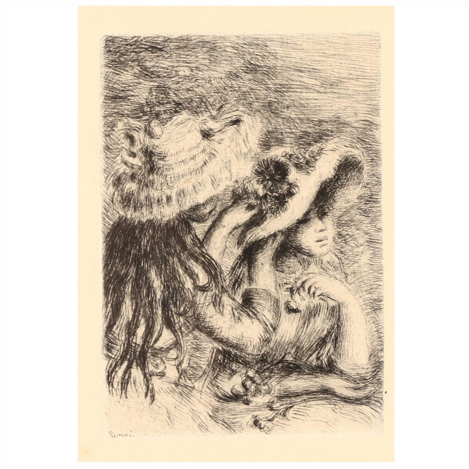 Pierre-Auguste Renoir (French, 1841-1919),  Le Chapeau (1 of 4)