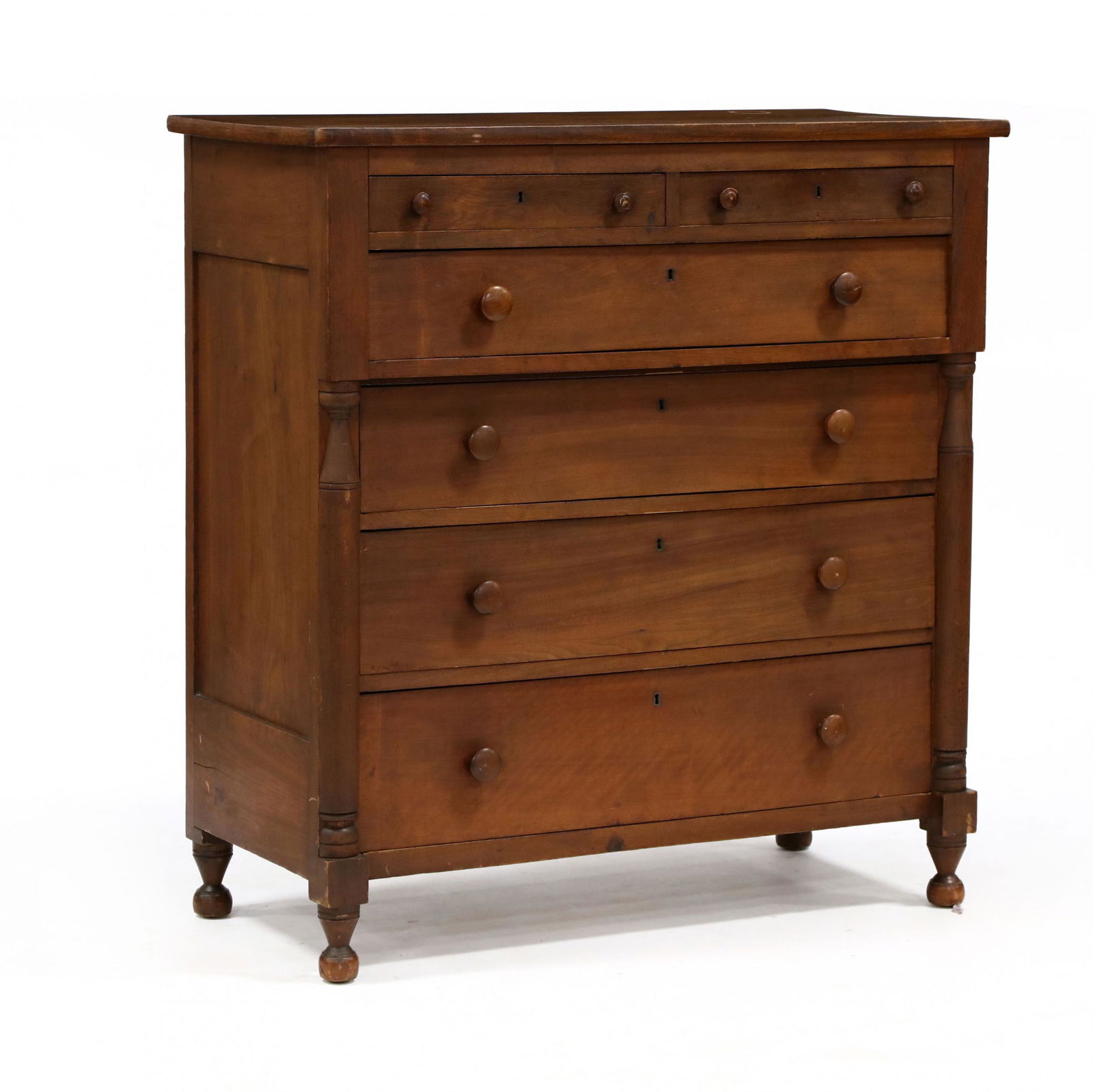 Southern Late Federal Walnut Chest of Drawers (1 of 6)