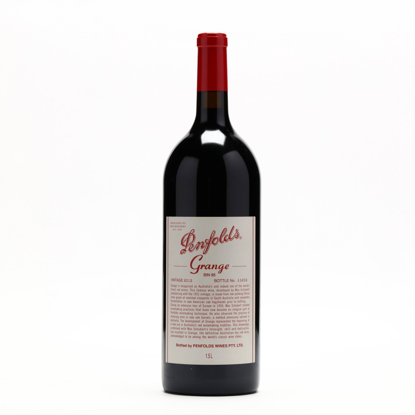 Penfolds Magnum - Vintage 2012: Penfolds Magnum - Vintage 2012Vintage 2012, Penfolds, Grange, into neck (1 1.5 L) Wine Terms Index Additional high-resolution photos are
