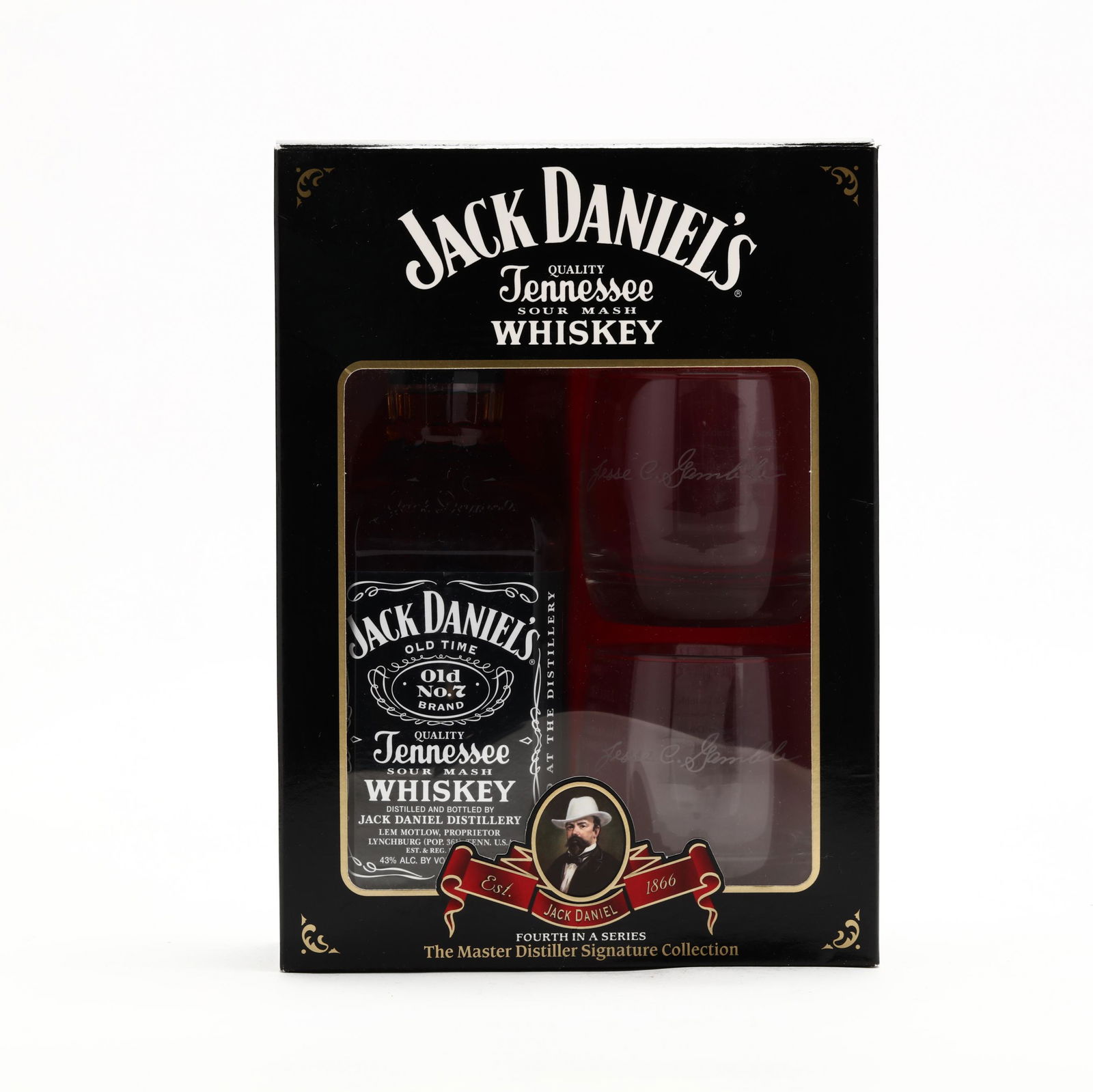 Jack Daniels Whiskey Bottle & Glasses Gift Set: Jack Daniels Whiskey Bottle & Glasses Gift Set The buyer acknowledges that he/she is acting within compliance with their state and local laws in regards to the purchase, transportation and delivery of