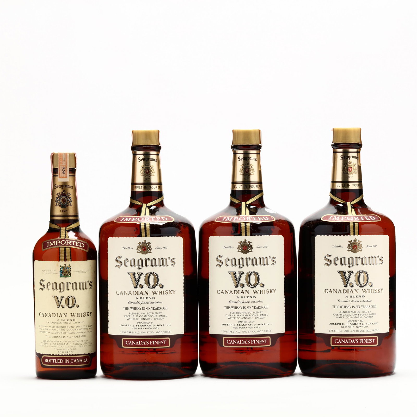 Seagram's V.O. Canadian Whisky: Seagram's V.O. Canadian Whisky The buyer acknowledges that he/she is acting within compliance with their state and local laws in regards to the purchase, transportation and delivery of spirituous liqu