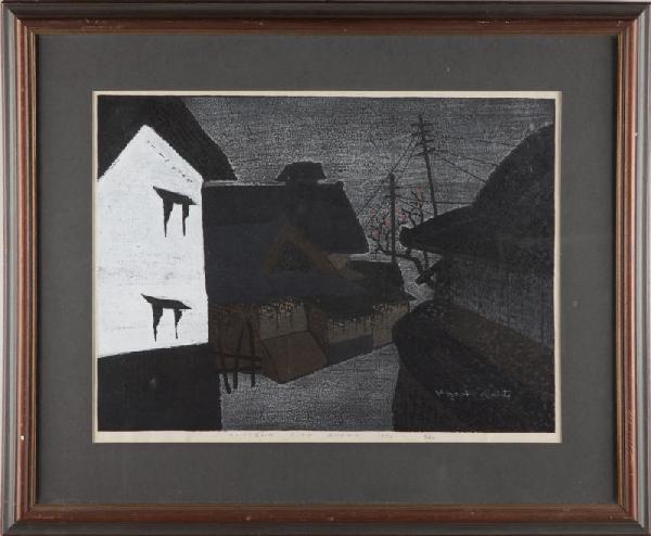Kiyoshi Saito (1907-1992), "Ancient City - Kyoto"