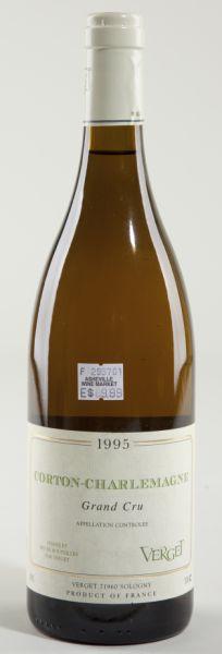 Corton-Charlemagne: Corton-Charlemagne - Vintage 1995 Verget good condition "The fully mature and nicely complex aromas still have some youthful freshness to them..."(88pts BH) 1 bottle Removed from the temperature-contr