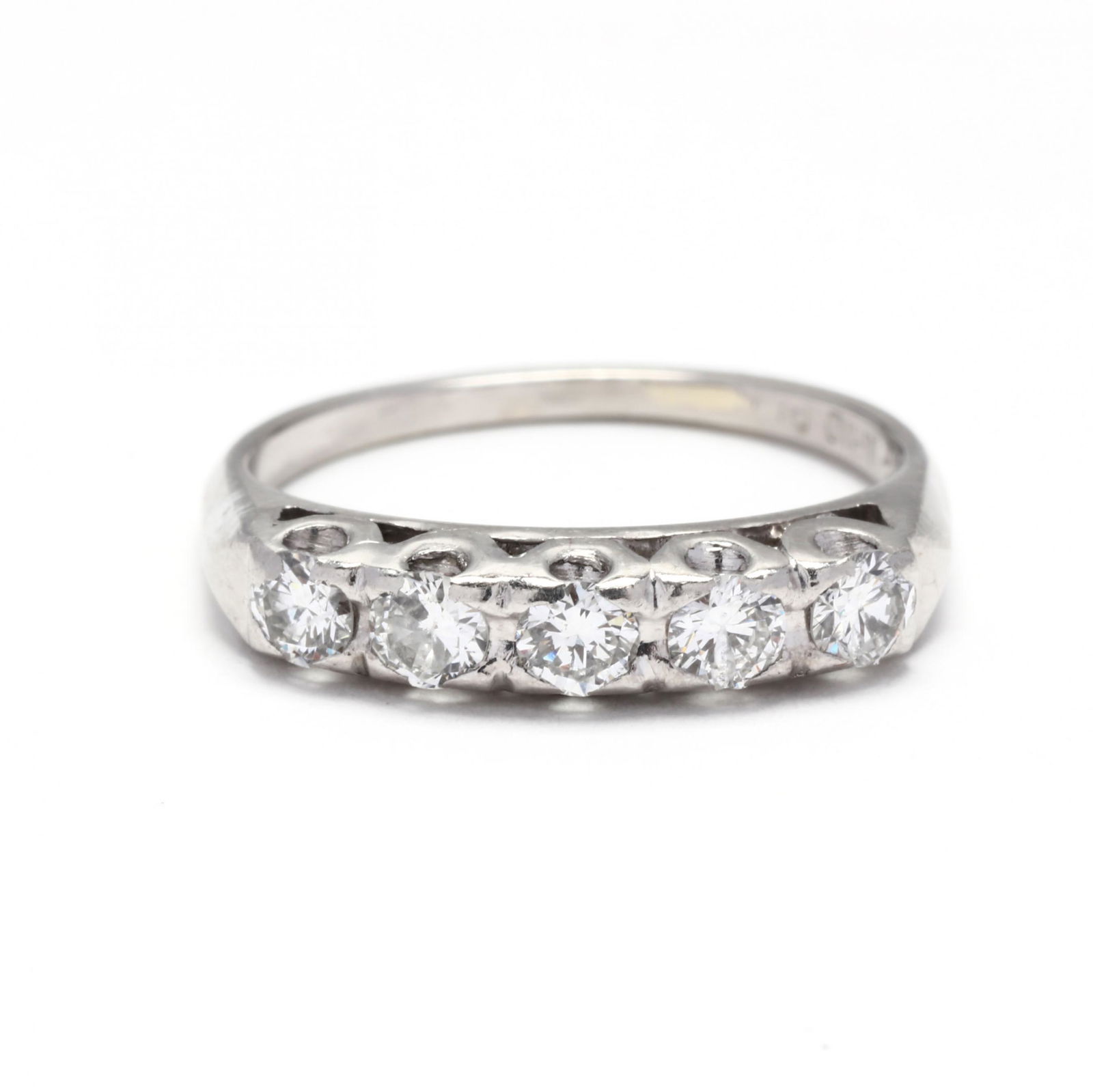 Platinum and Diamond Set Band (1 of 6)