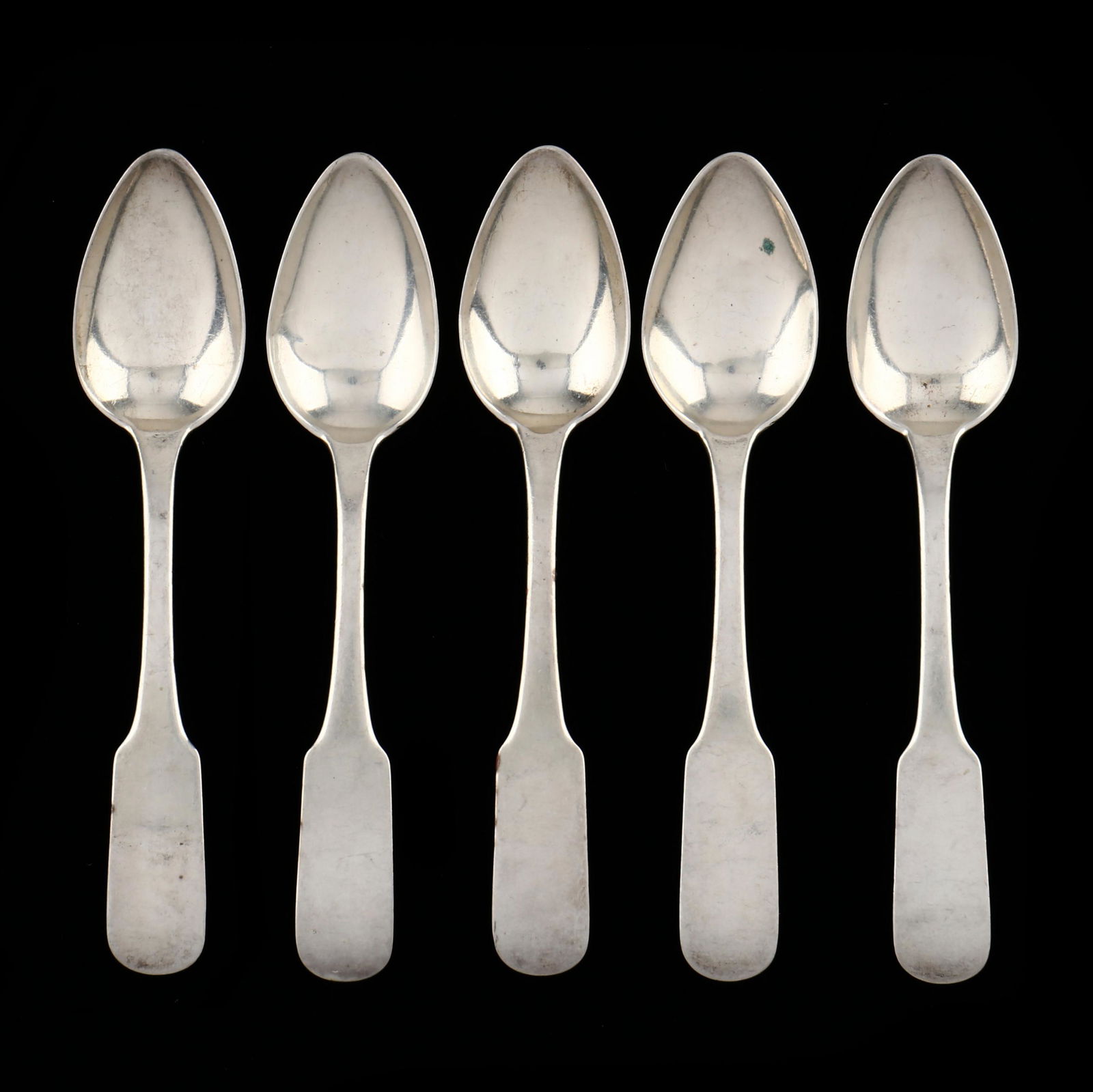 Six South Carolina Coin Silver Teaspoons by Matthew (1 of 3)