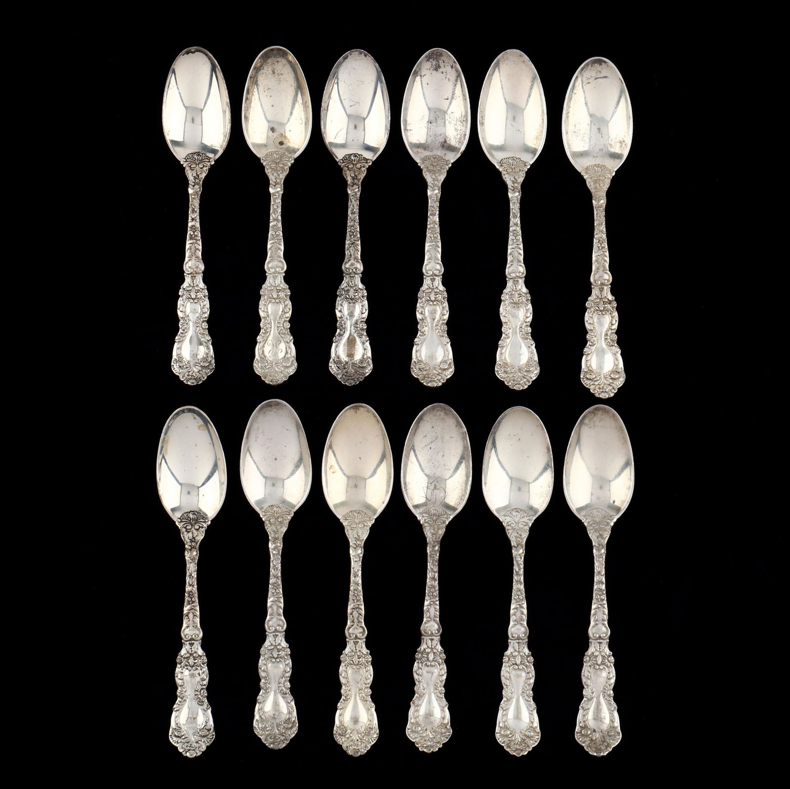 Twelve Gorham  Imperial Chrysanthemum  Sterling Silver (1 of 4)