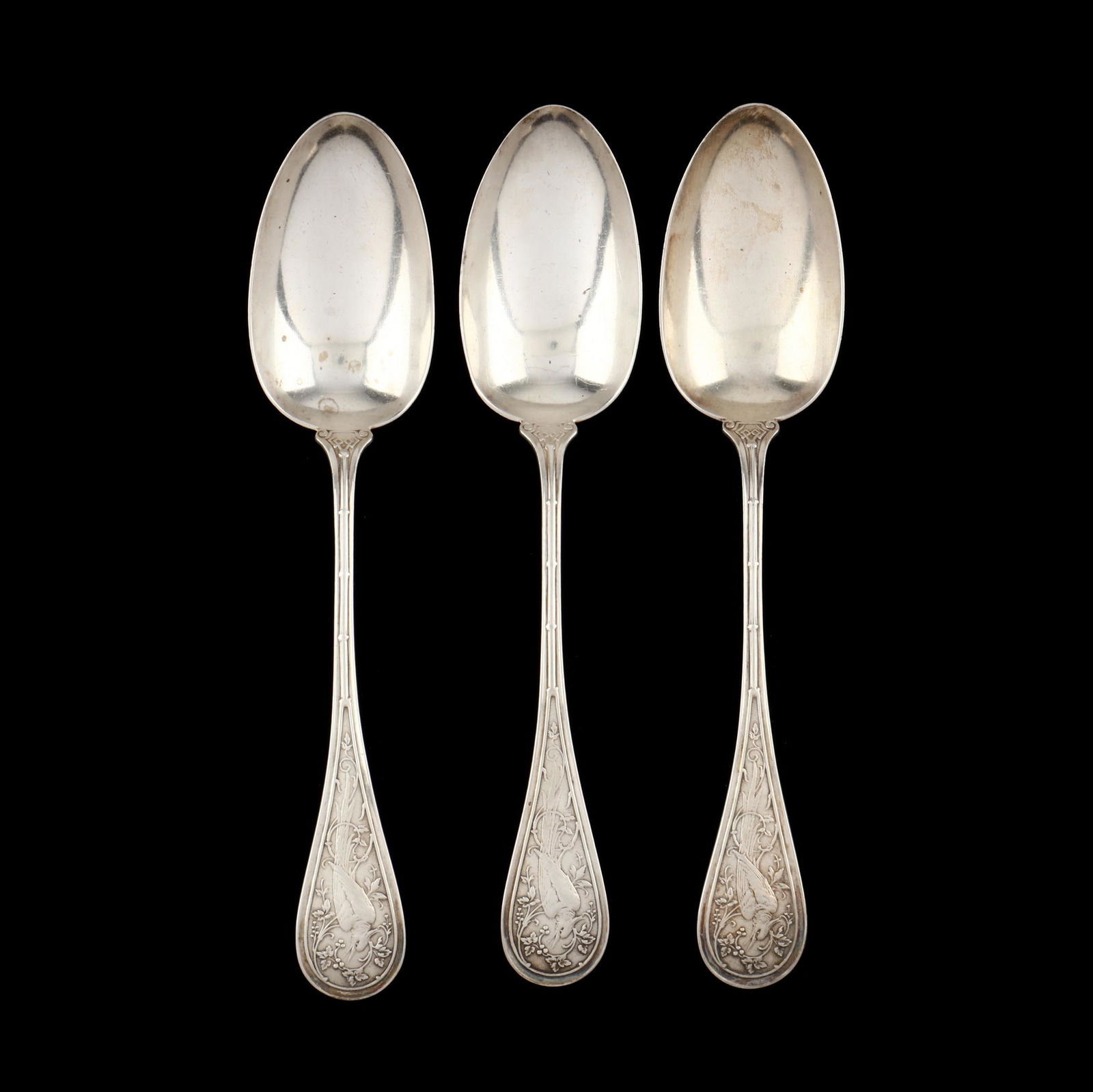 Three John R. Wendt  Bird  Sterling Silver Tablespoons (1 of 4)