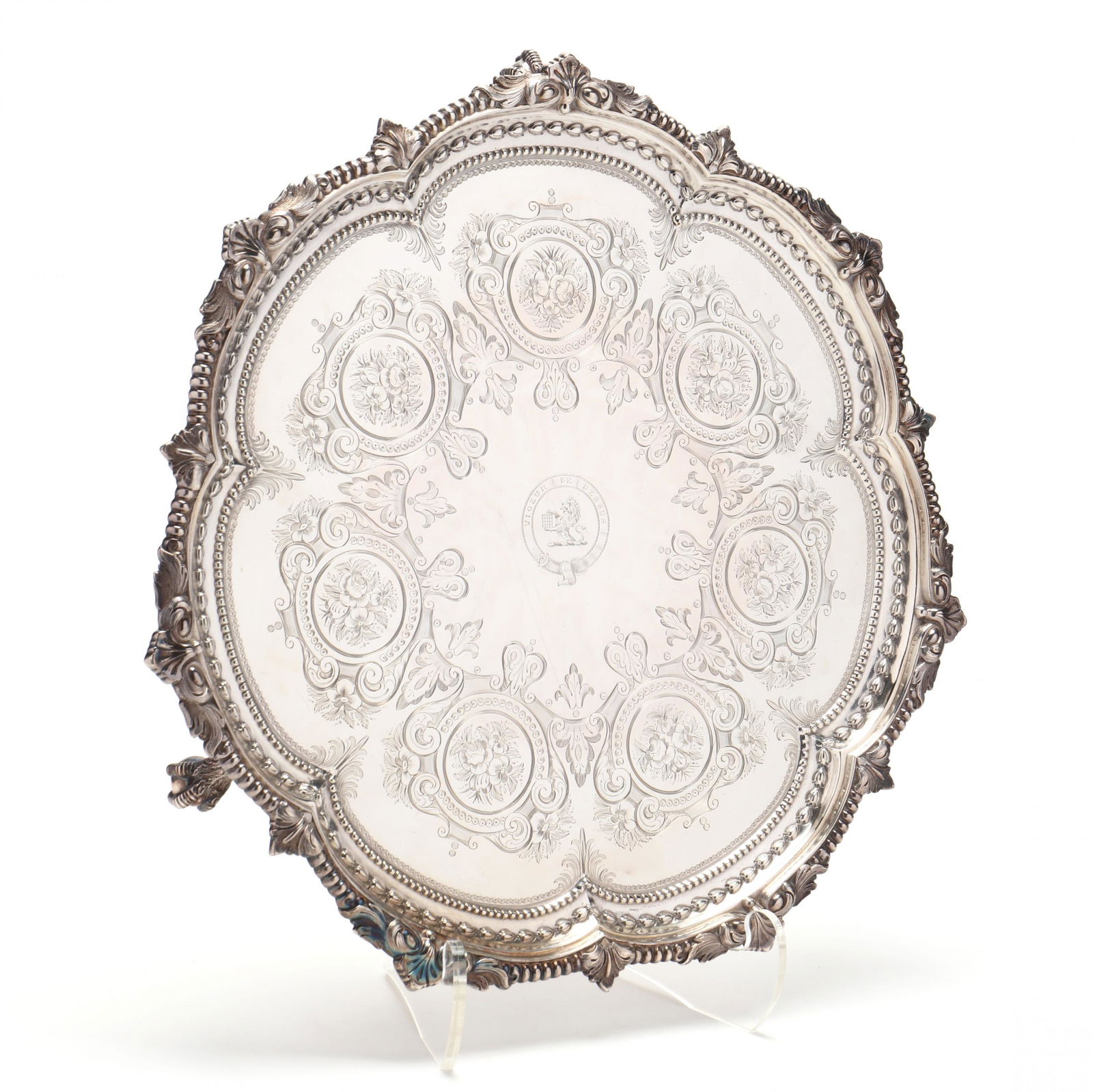 A Victorian Silver Salver (1 of 8)