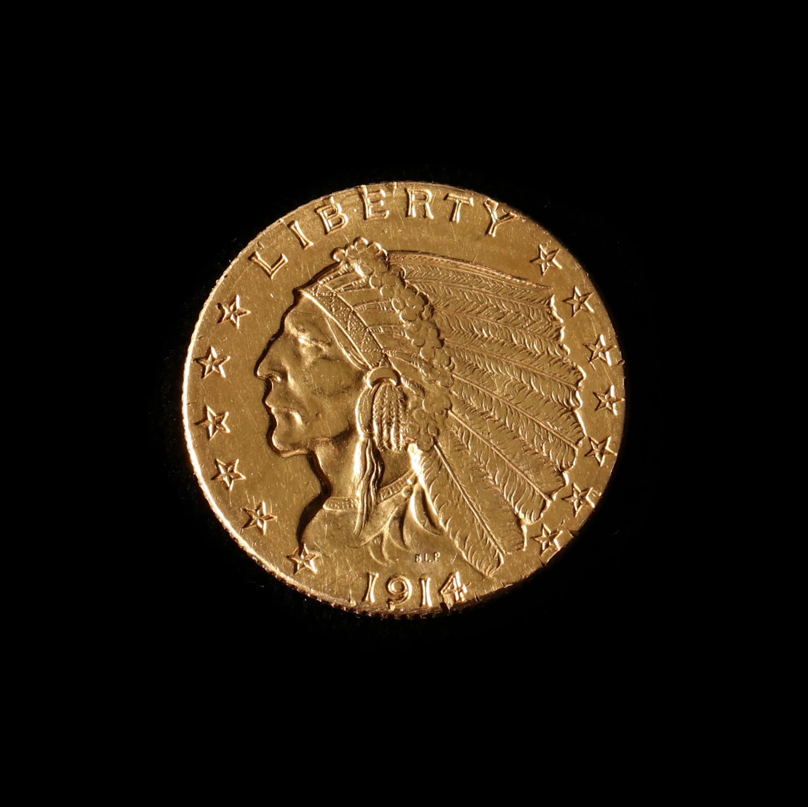 Ex-Jewelry 1914-D Indian Head Gold Quarter Eagle (1 of 2)