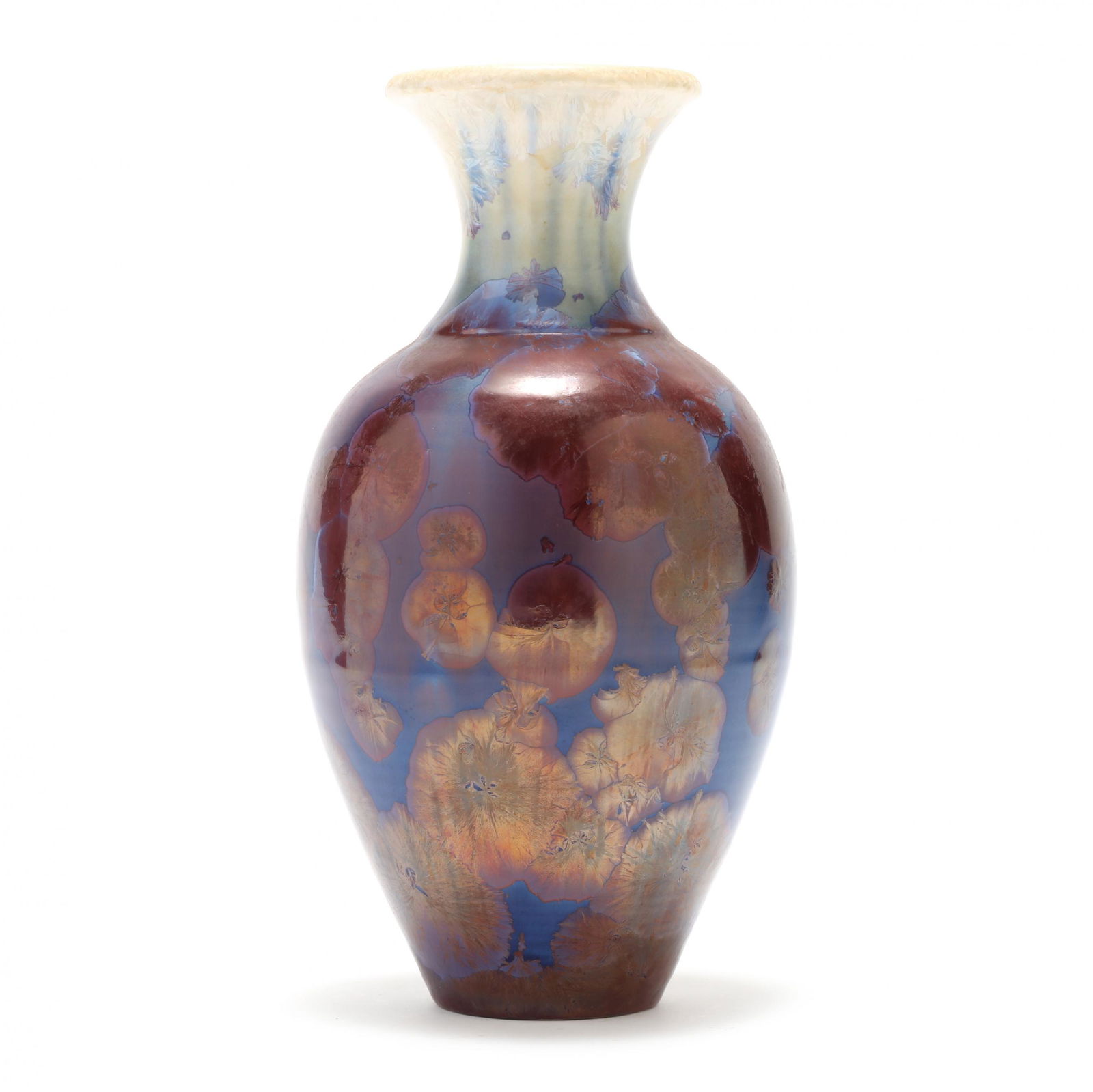 Crystalline Baluster Vase, Phil Morgan, (Seagrove, NC) (1 of 7)