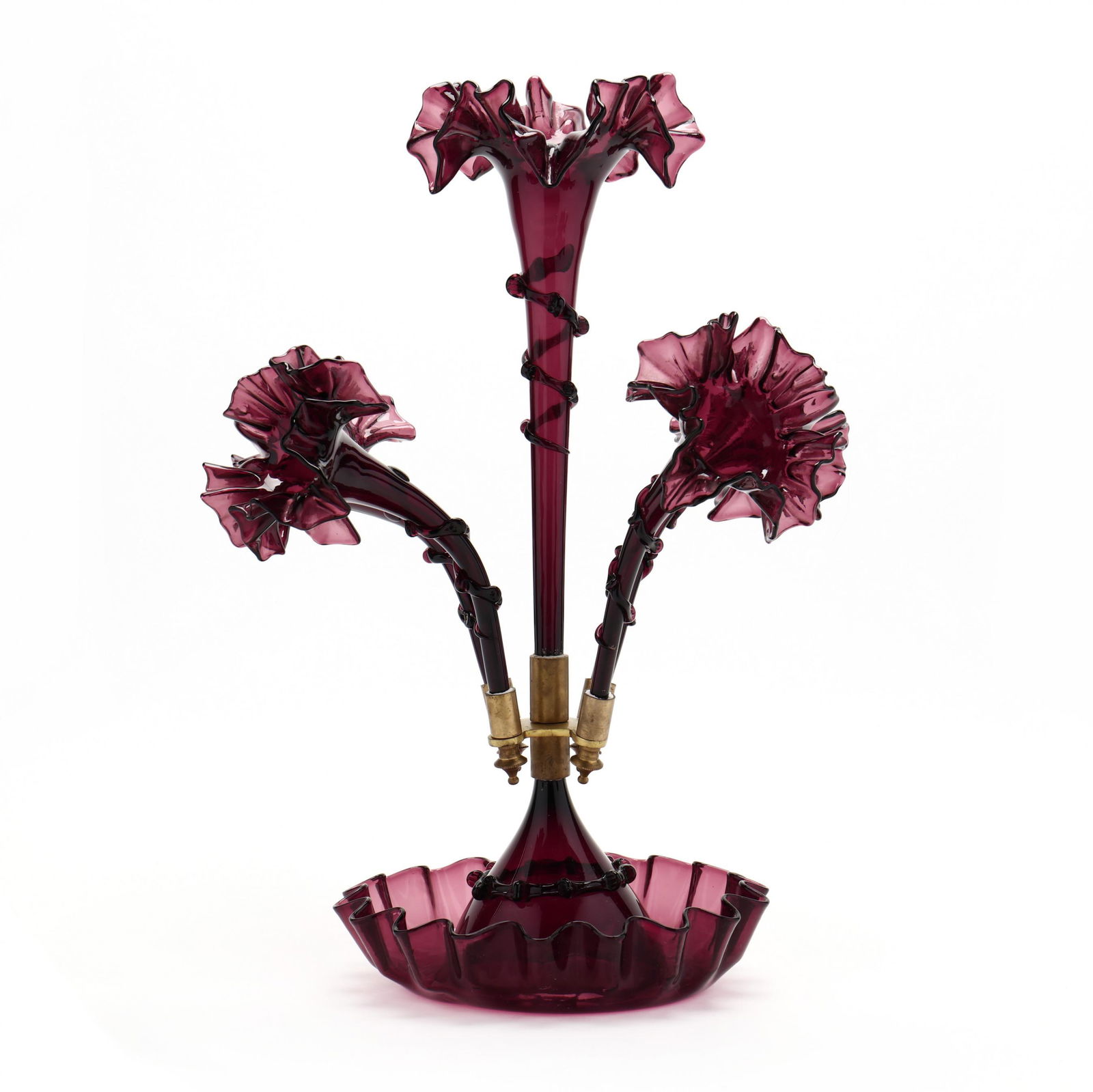 Amethyst Glass Epergne (1 of 8)