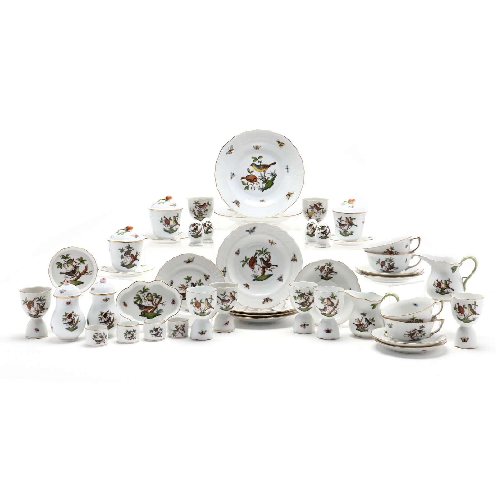 Herend  Rothschild Bird  Porcelain Tableware Assortment (1 of 10)