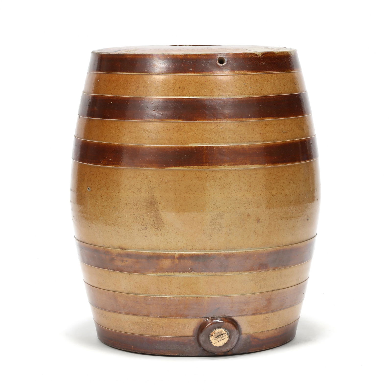 English Stoneware Whisky Keg Dispenser (1 of 8)