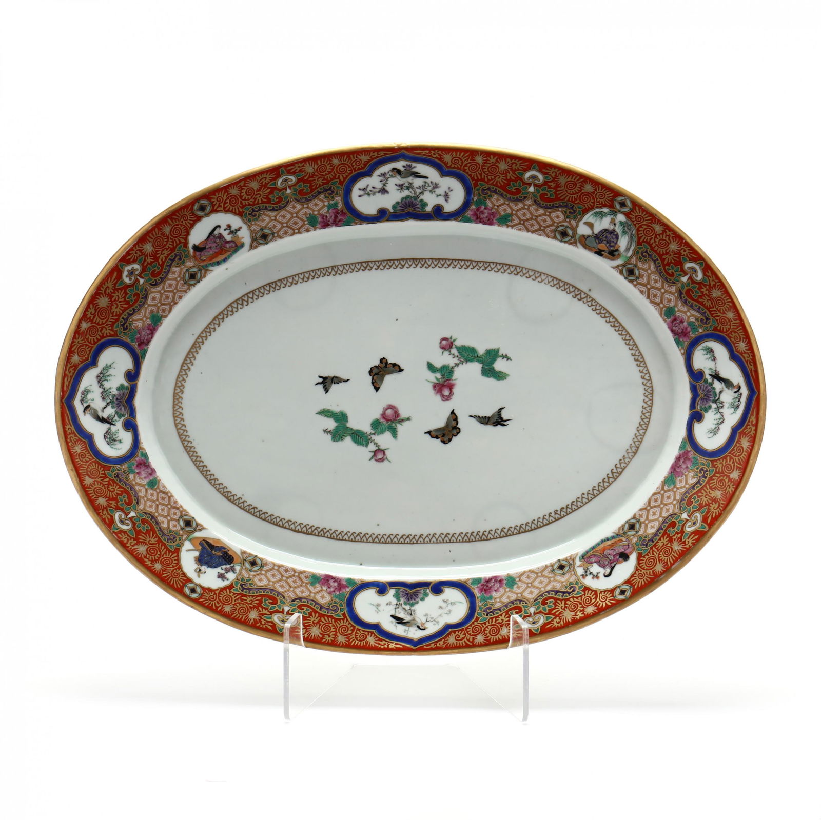 A Large Japanese Oval Imari Platter (1 of 6)