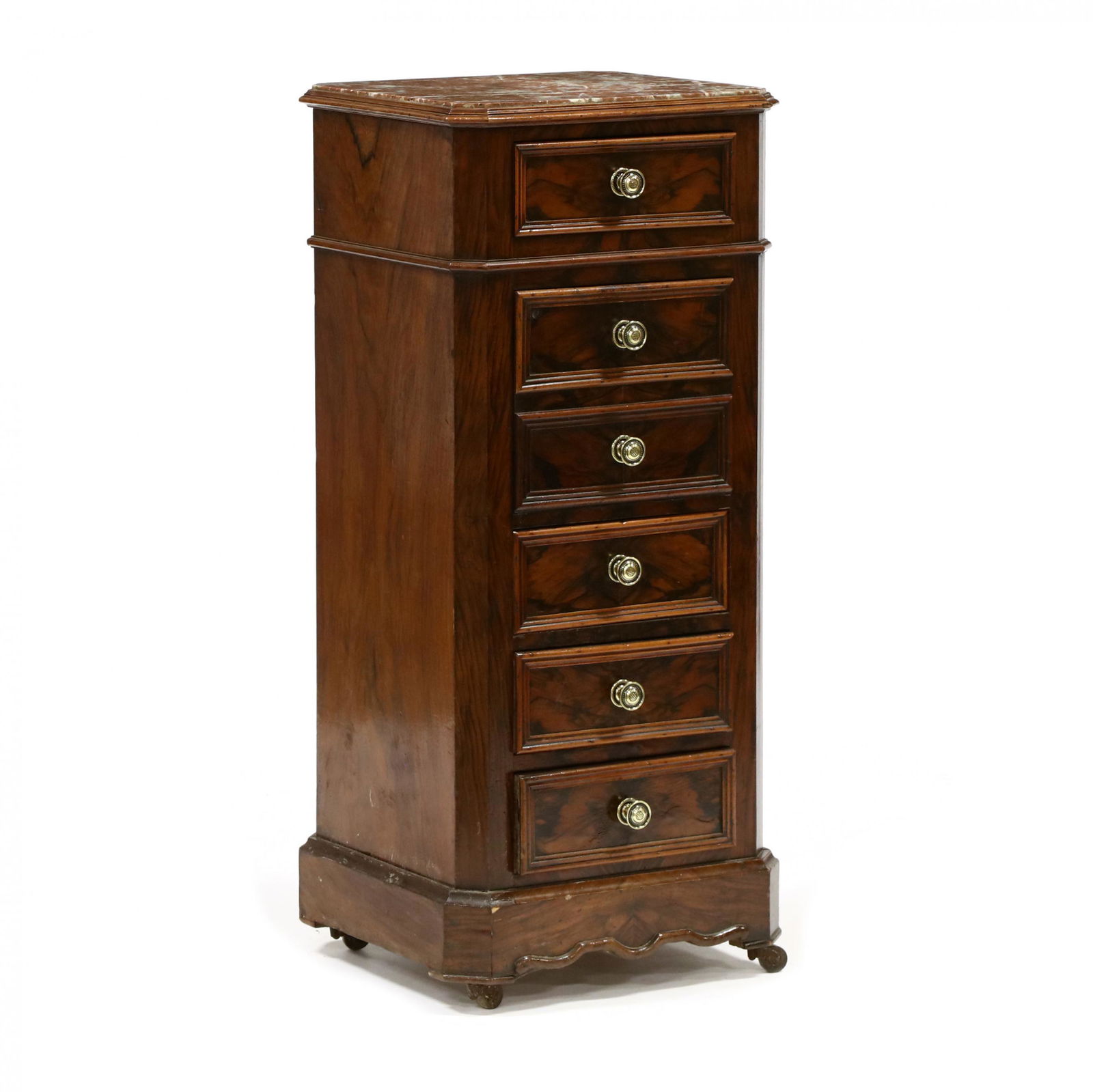 English Marble Top Side / Smoking Cabinet (1 of 6)