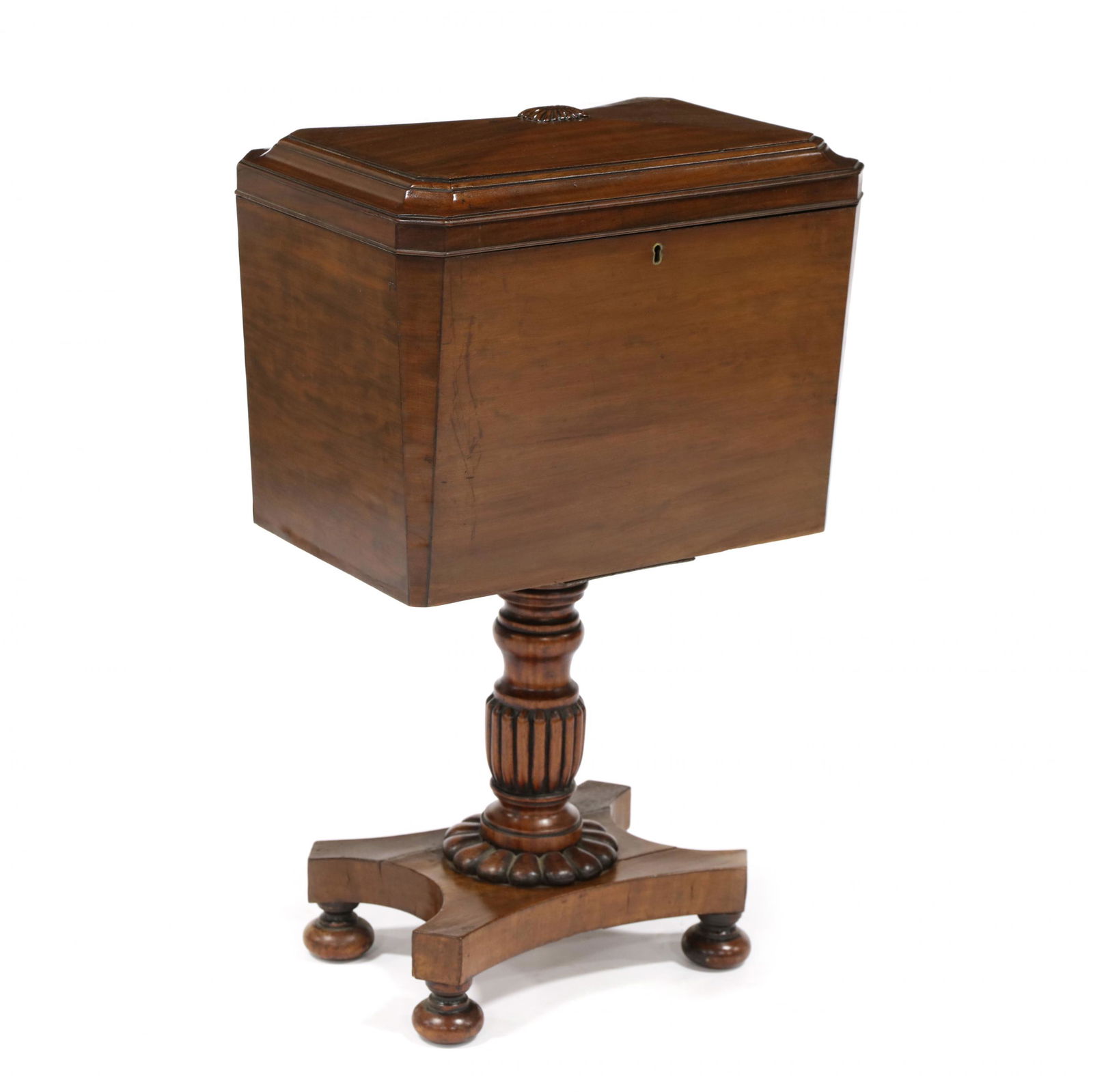 William IV Mahogany Tea Caddy on Stand (1 of 7)