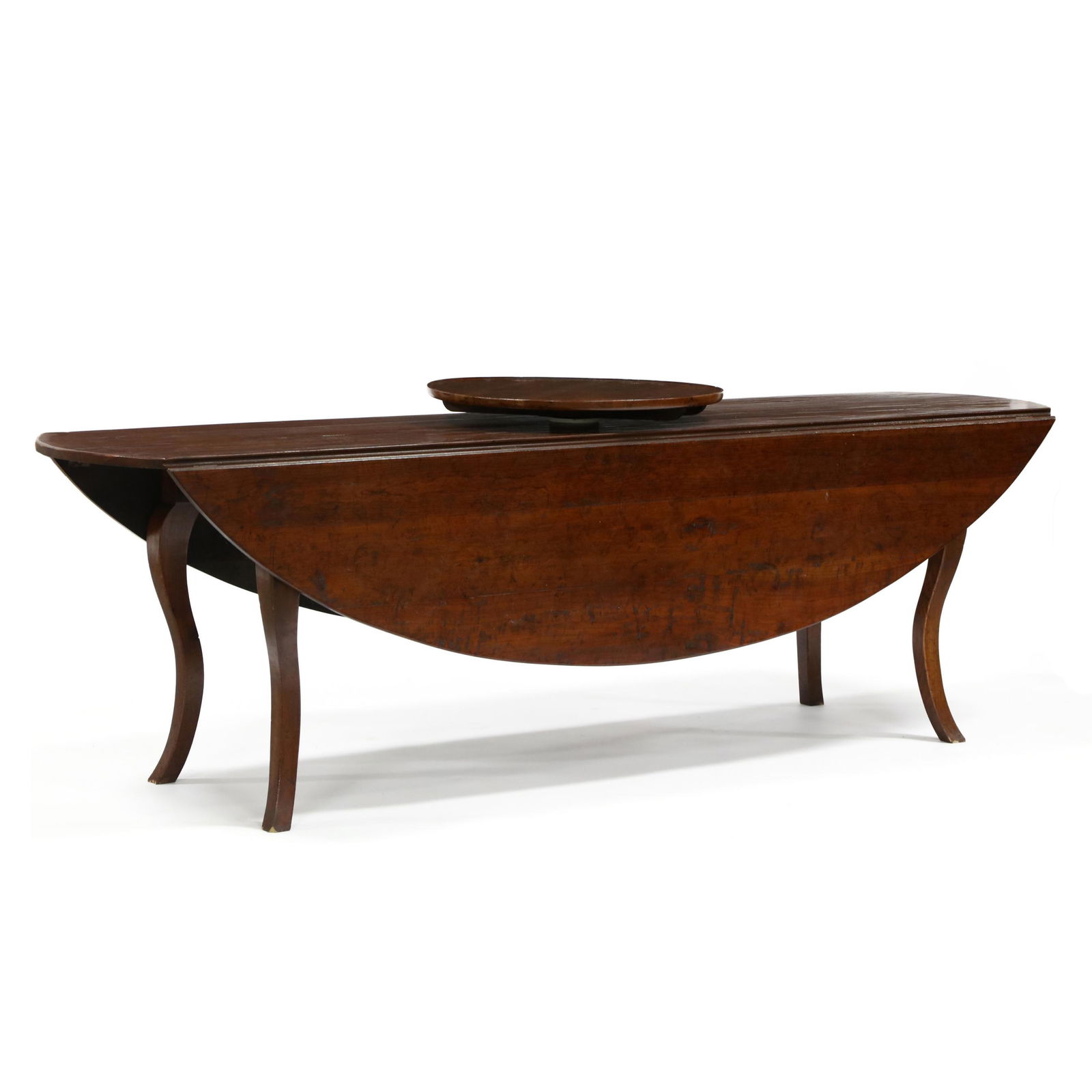 French Country Style Hand Hewn Cherry Wake Table with (1 of 6)