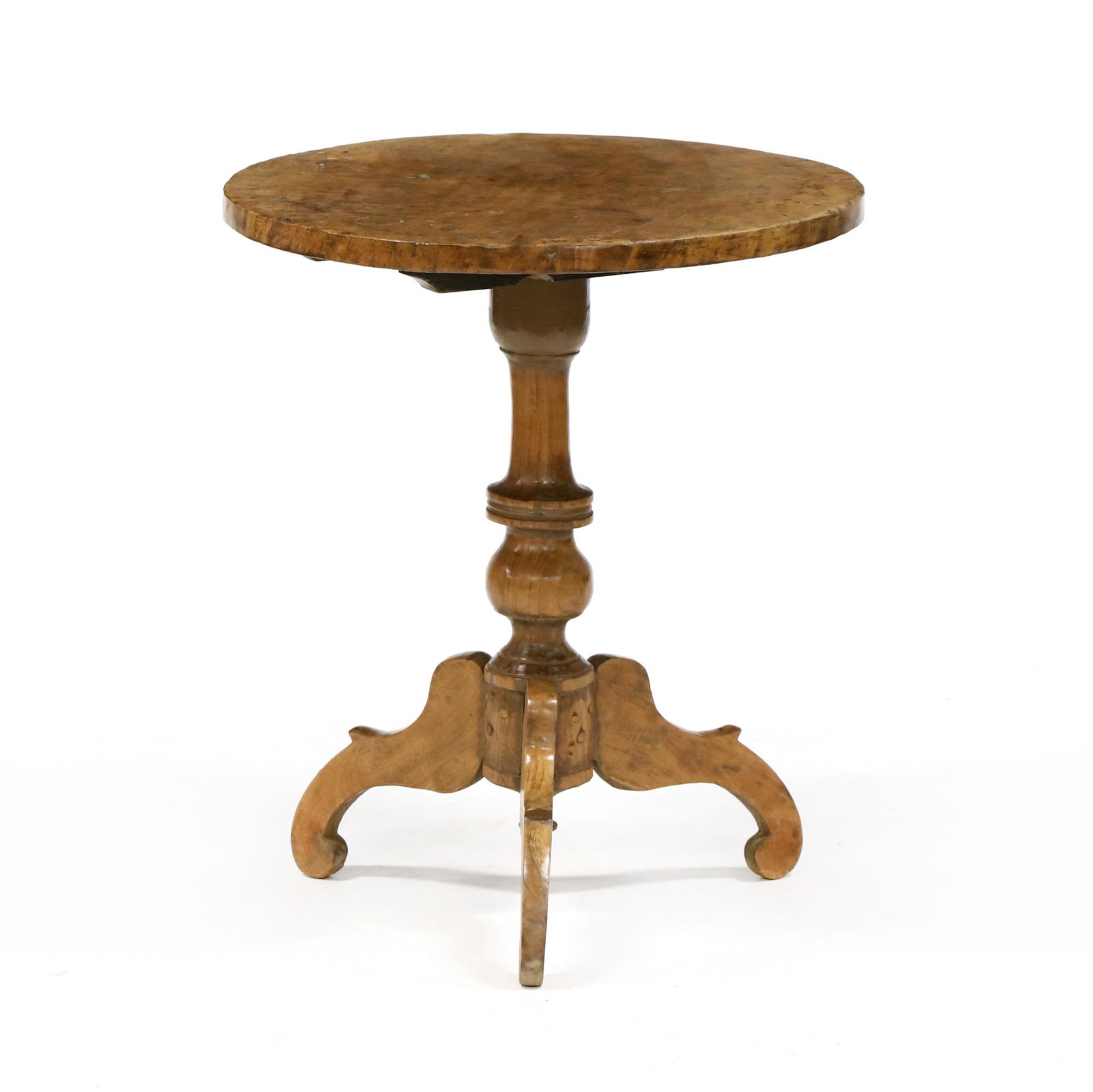 Continental Burl Wood Side Table (1 of 3)