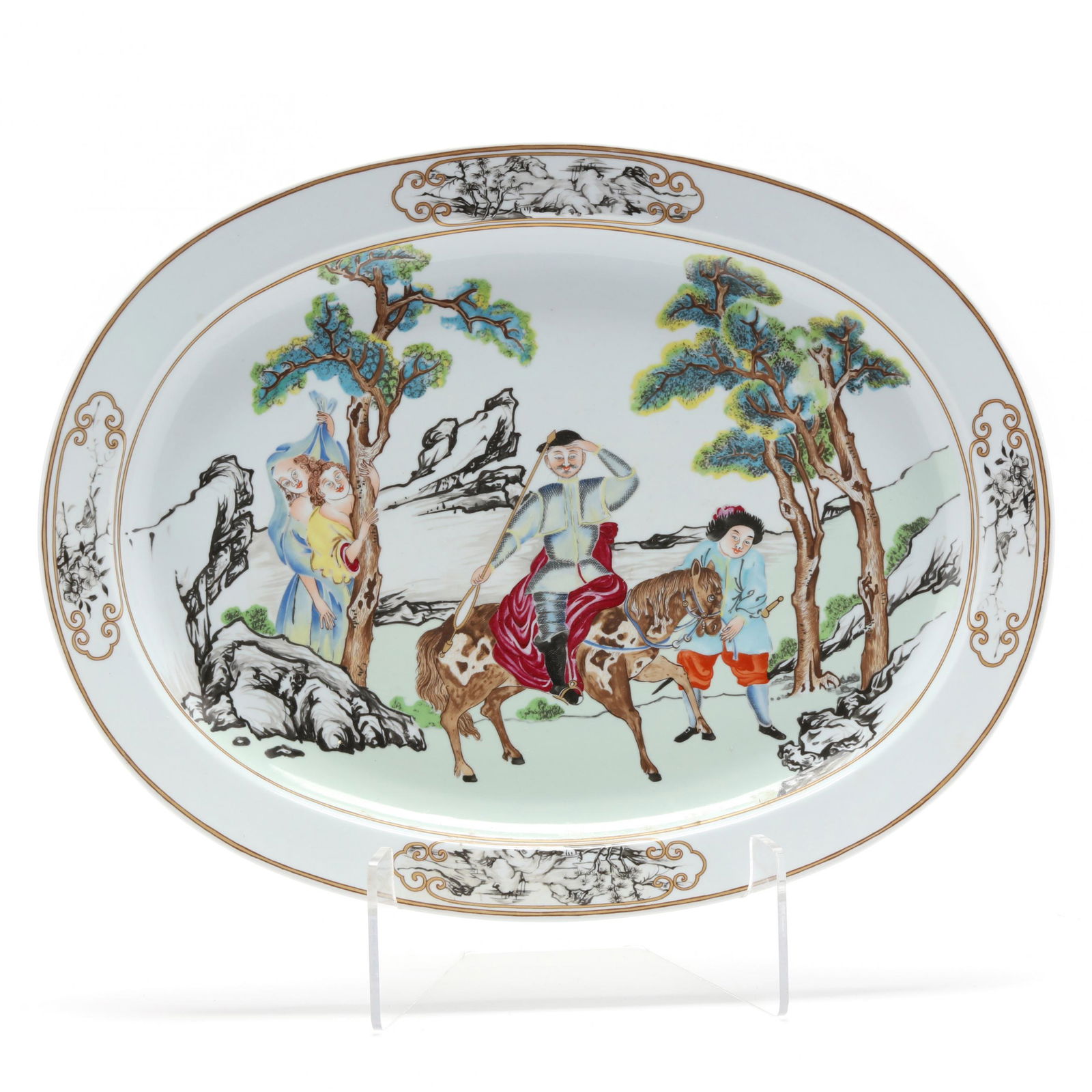Mottahedeh Porcelain Platter, Nelson Rockefeller (1 of 7)
