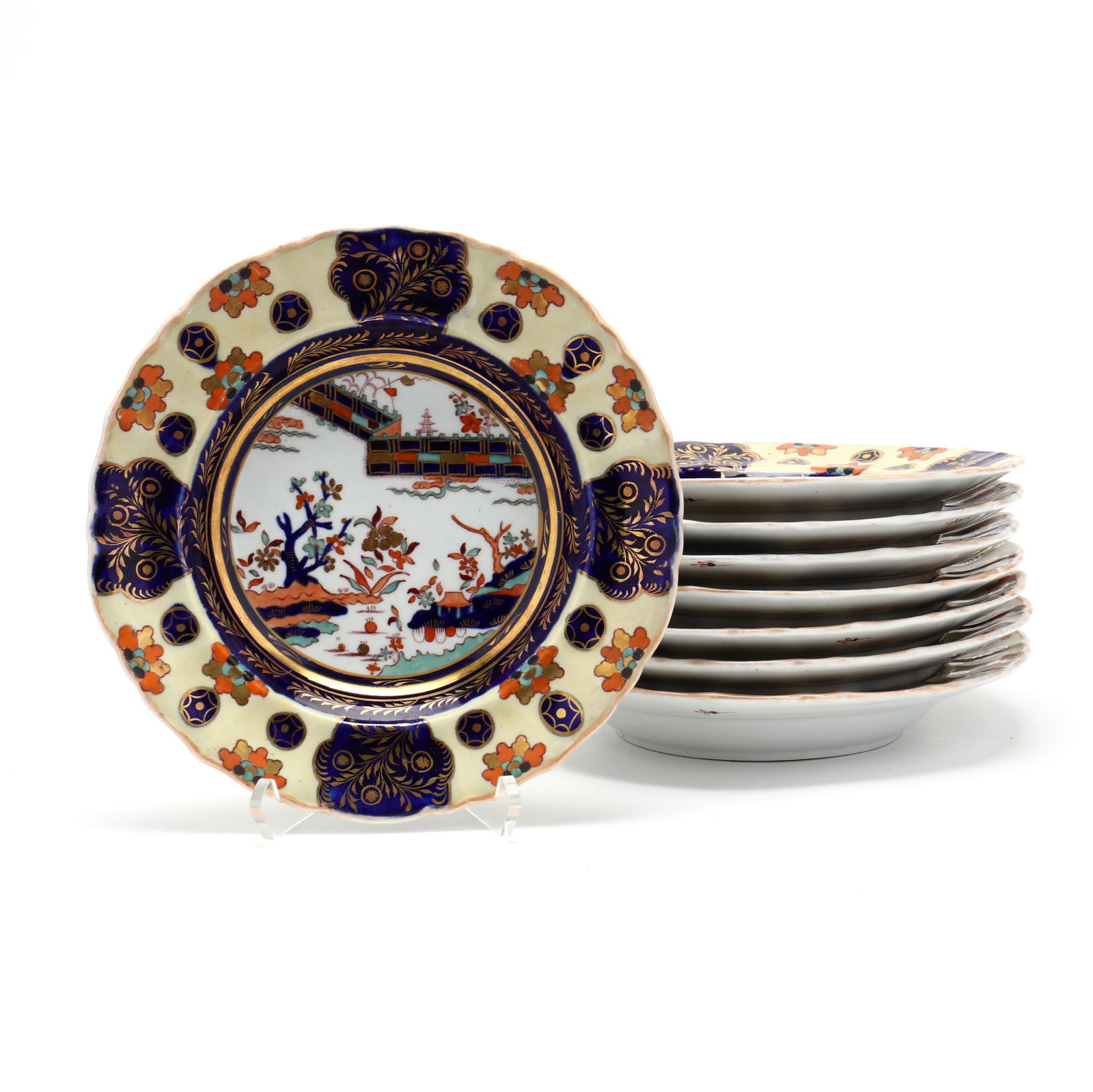 Eight Mason's Ironstone Soup Plates (1 of 4)