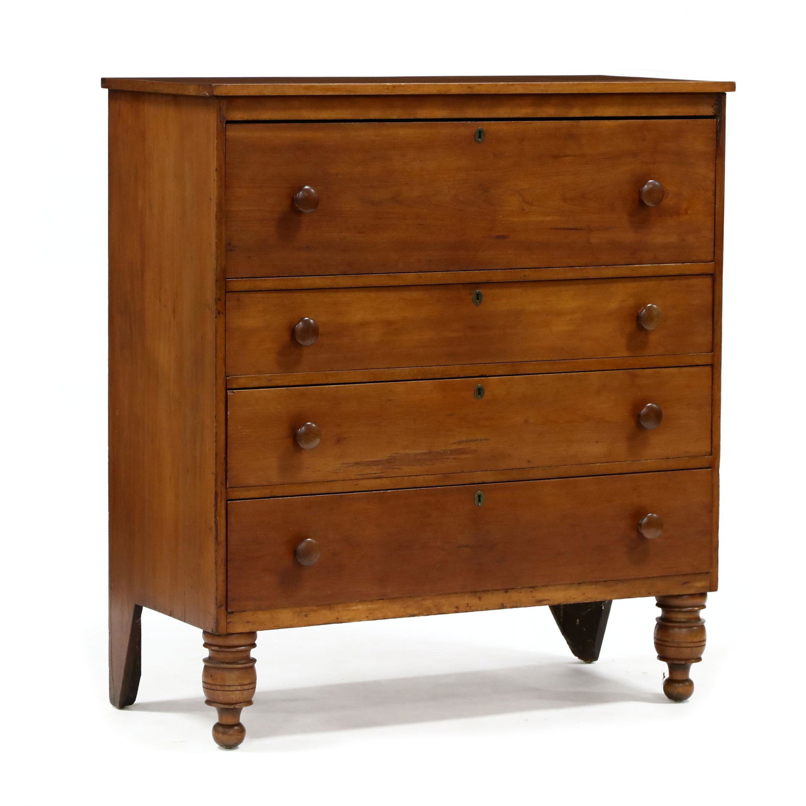 American Sheraton Cherry Chest of Drawers (1 of 6)