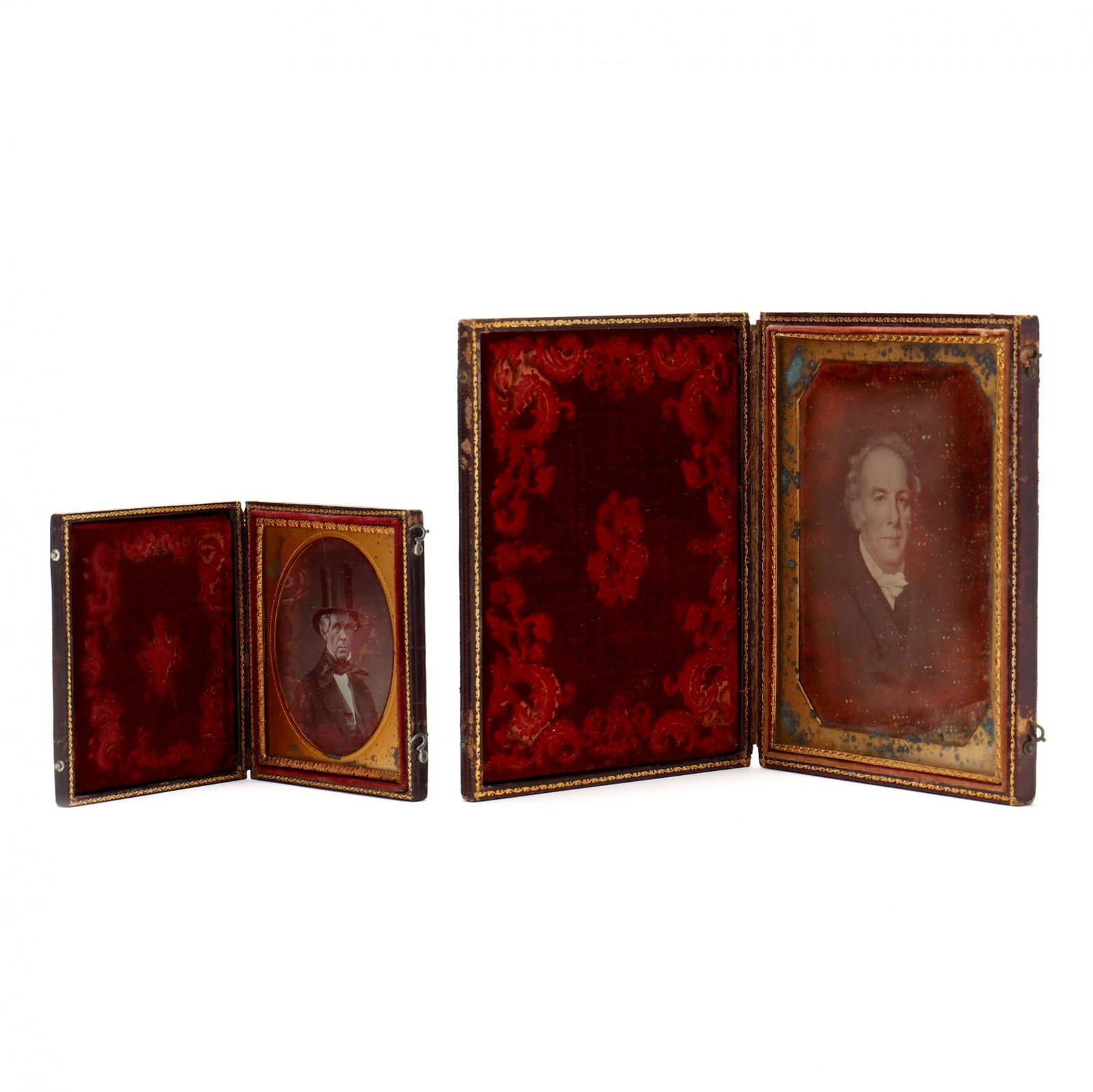 Two Fully Cased Daguerreotypes, a Half-Plate and a (1 of 5)