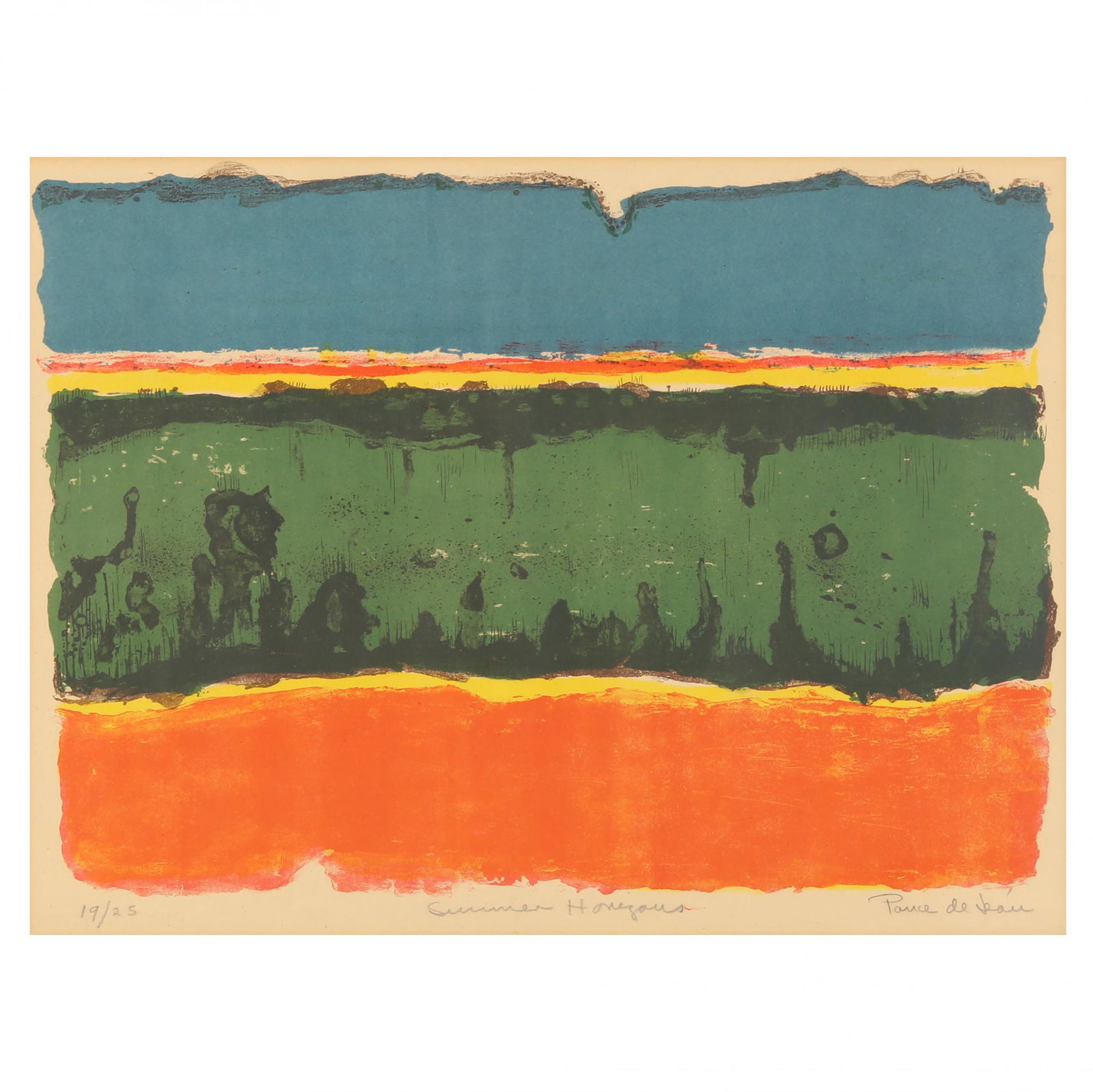 French School, Mid-Century Abstract Lithograph (1 of 7)