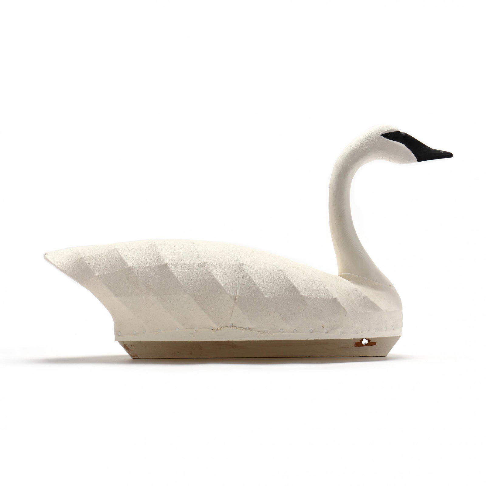 Jimmy Garret, Canvas Over Wire Swan: Jimmy Garret, Canvas Over Wire SwanJimmy Garret (1945-2012), Shawboro, North Carolina. Jimmy was an avid hunter, guide, cook, and decoy maker. His large swan decoys have always been preferred for use