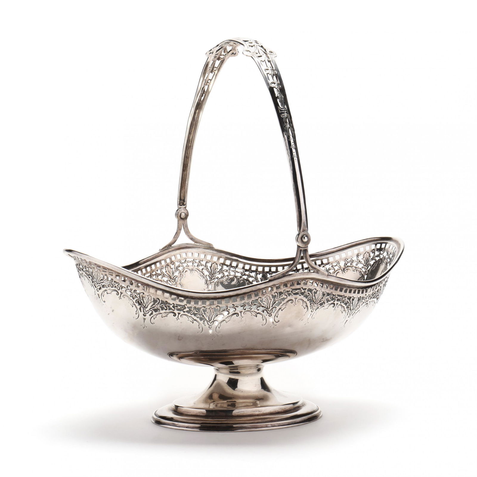 A Sterling Silver Basket with Swing Handle (1 of 7)