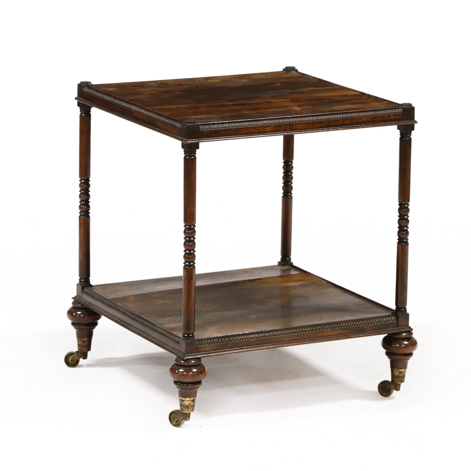 Edwardian Rosewood Two Tiered Stand (1 of 3)