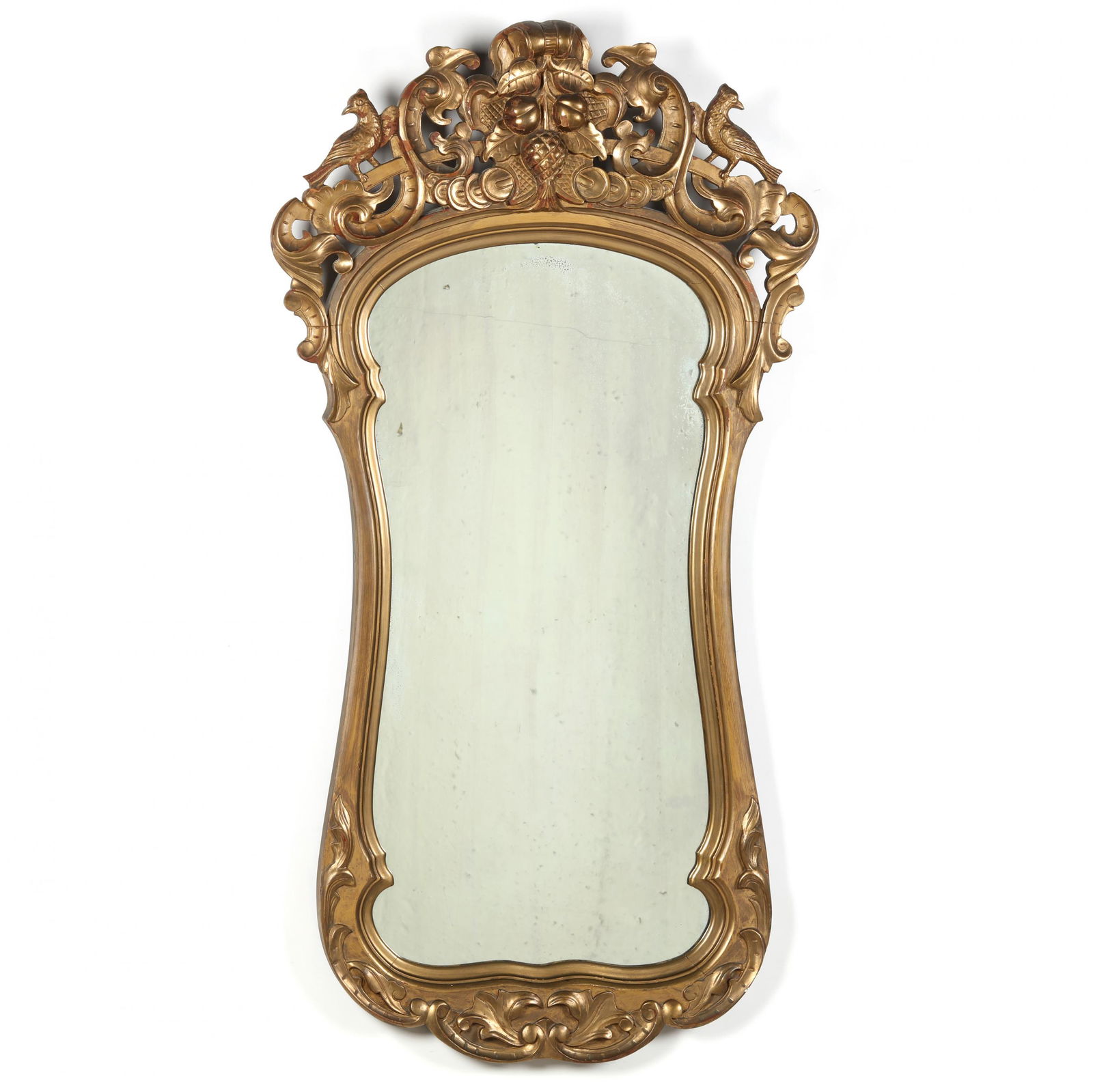 Antique Rococo Style Carved and Gilt Mirror (1 of 5)