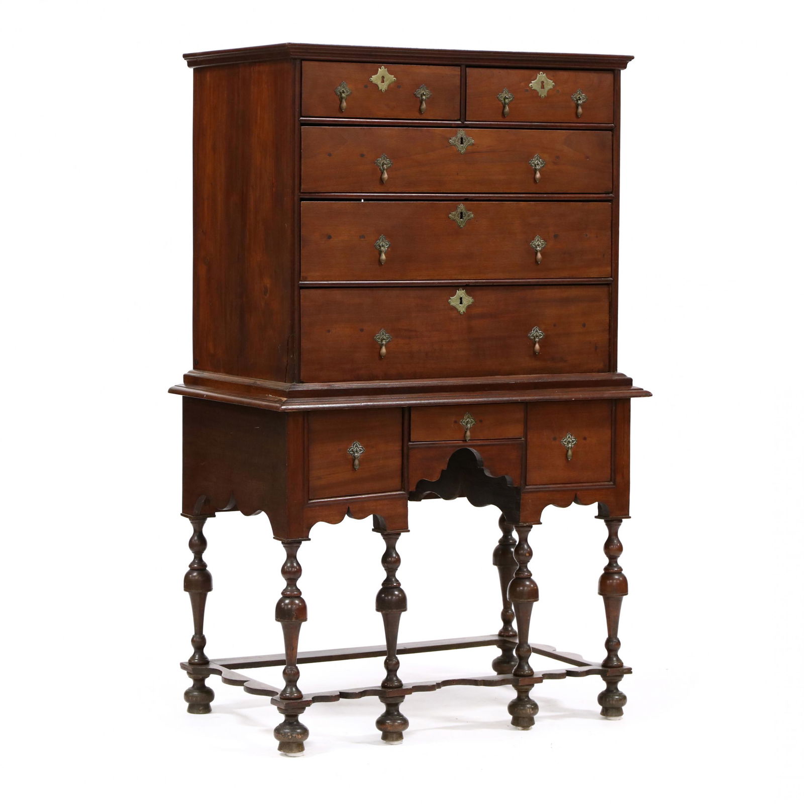 New England William and Mary Walnut Highboy (1 of 4)