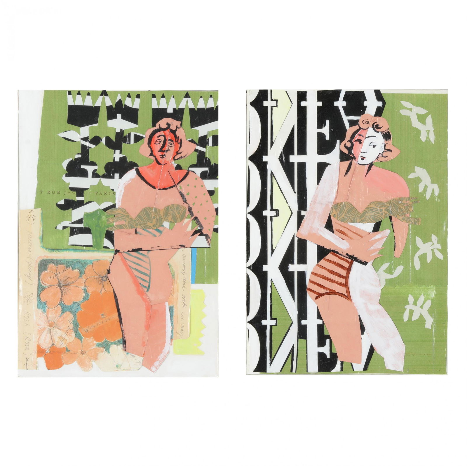 Norma Murphy (NC), Two Collages (1 of 7)